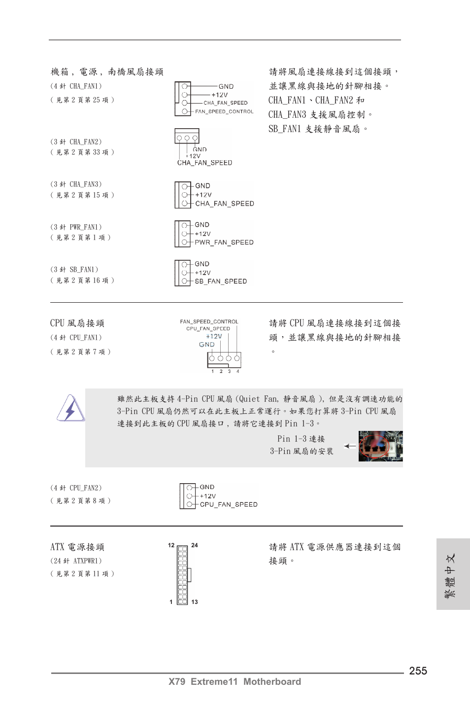 繁體中文 | ASRock X79 Extreme11 User Manual | Page 255 / 270