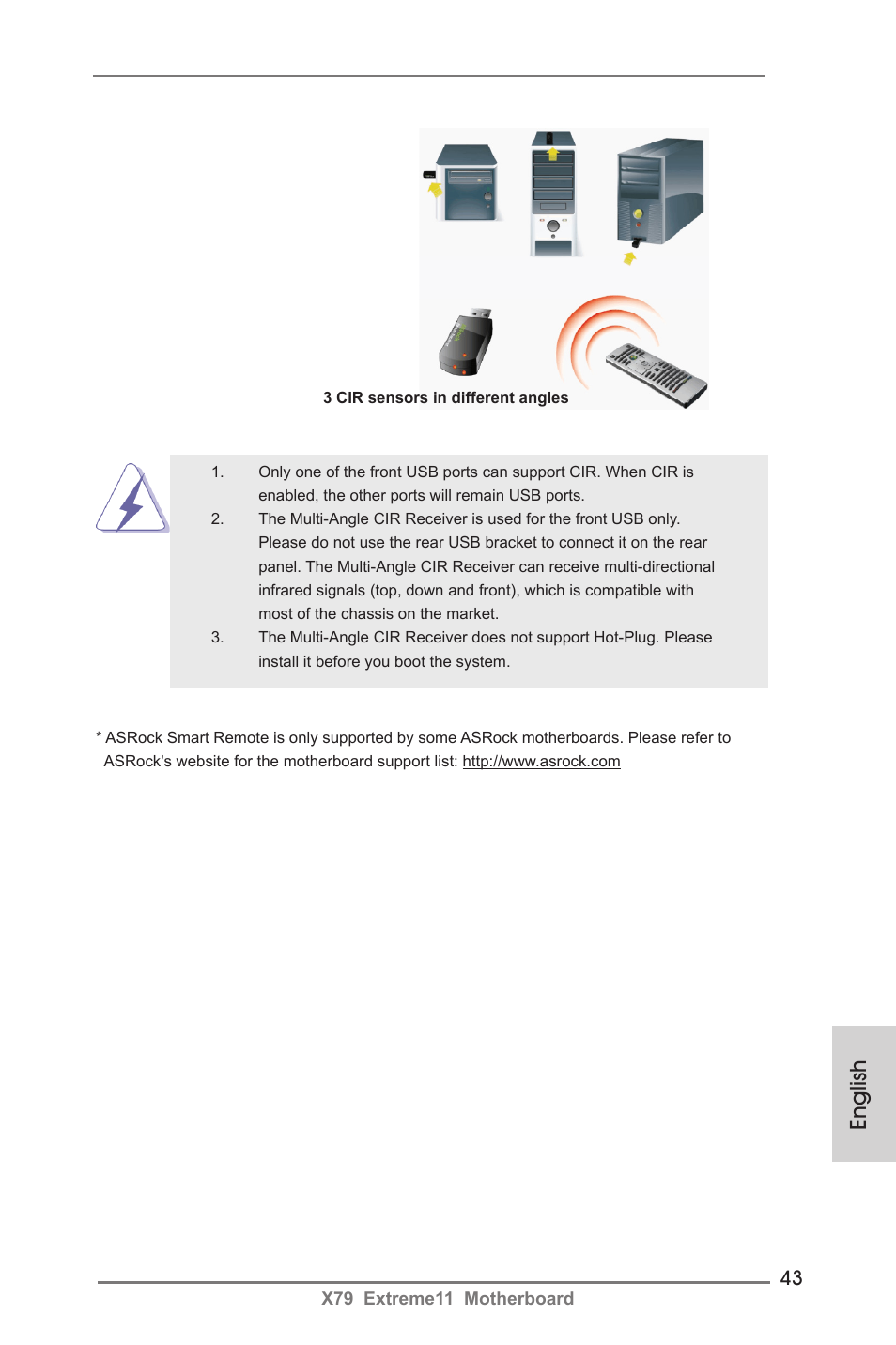 English | ASRock X79 Extreme11 User Manual | Page 43 / 270