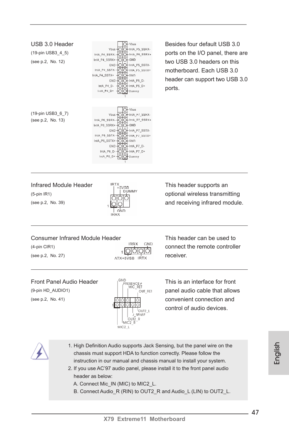 English | ASRock X79 Extreme11 User Manual | Page 47 / 270