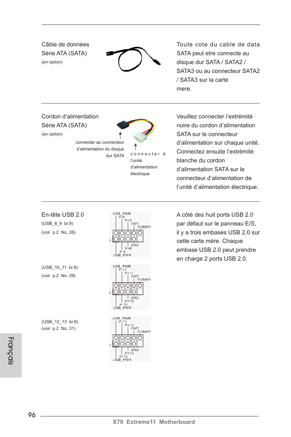 Français | ASRock X79 Extreme11 User Manual | Page 96 / 270