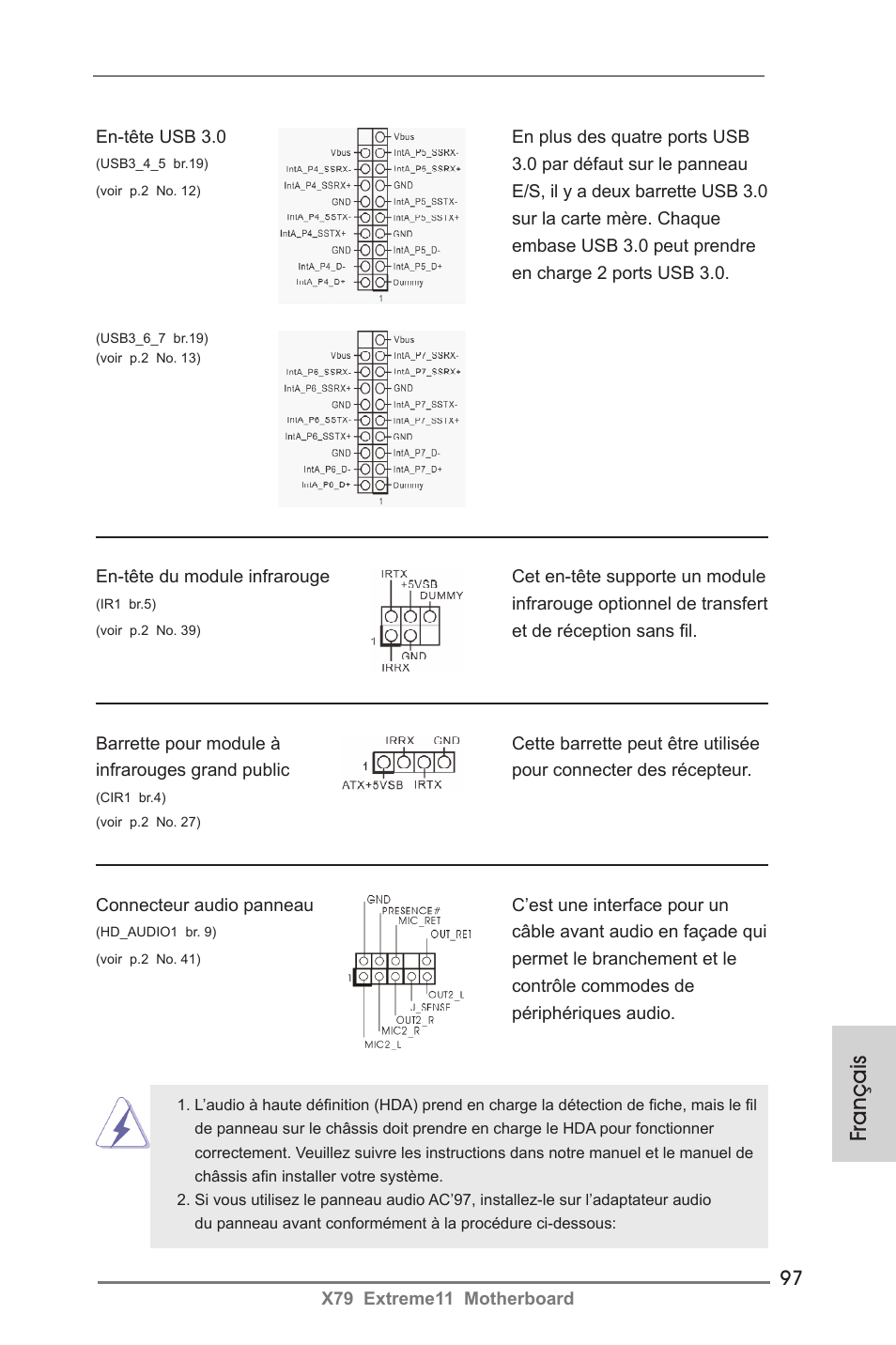 Français | ASRock X79 Extreme11 User Manual | Page 97 / 270