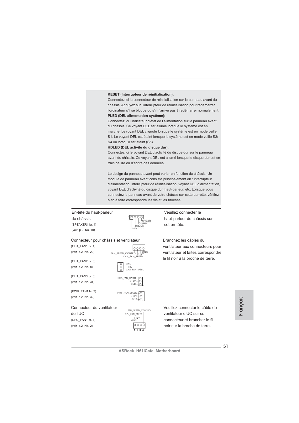 Français | ASRock H61iCafe User Manual | Page 51 / 158