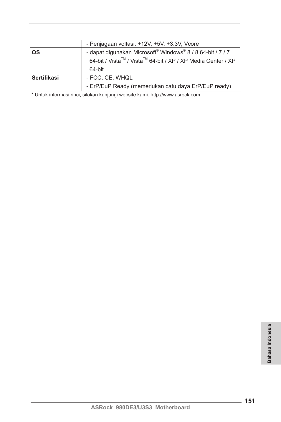 ASRock 980DE3__U3S3 User Manual | Page 151 / 151