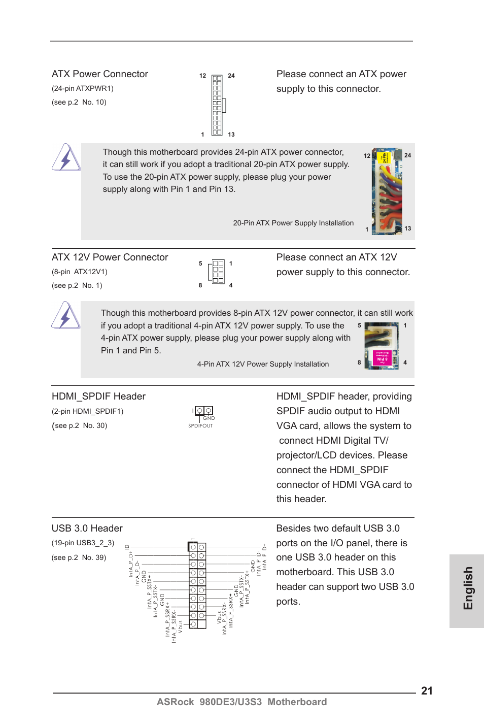 English | ASRock 980DE3__U3S3 User Manual | Page 21 / 151