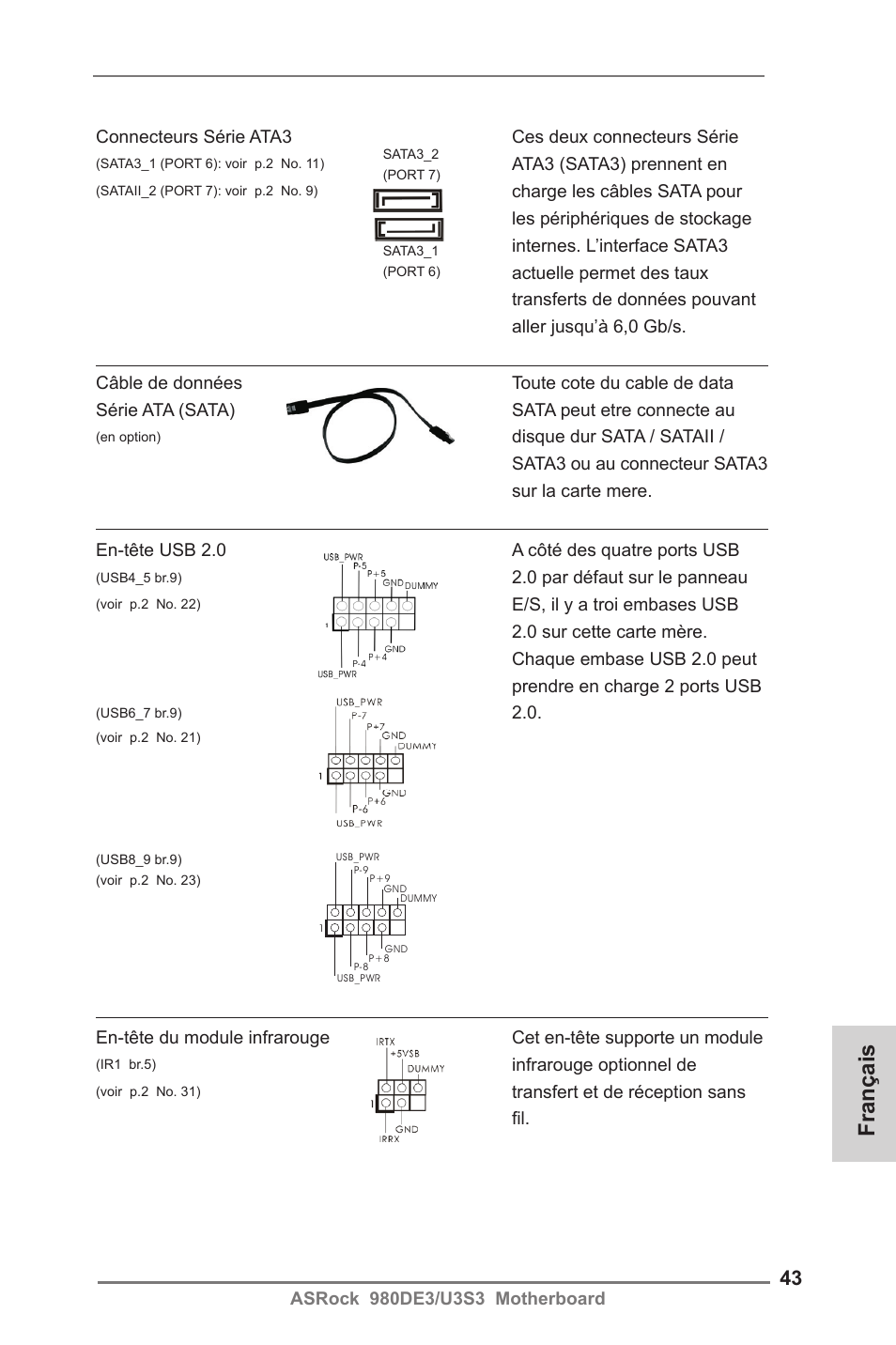 Français | ASRock 980DE3__U3S3 User Manual | Page 43 / 151