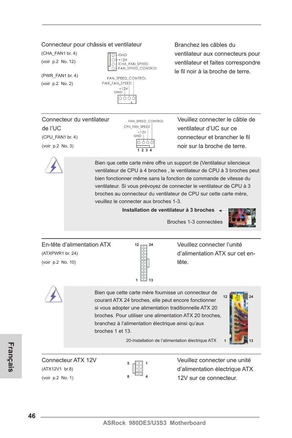 Français | ASRock 980DE3__U3S3 User Manual | Page 46 / 151
