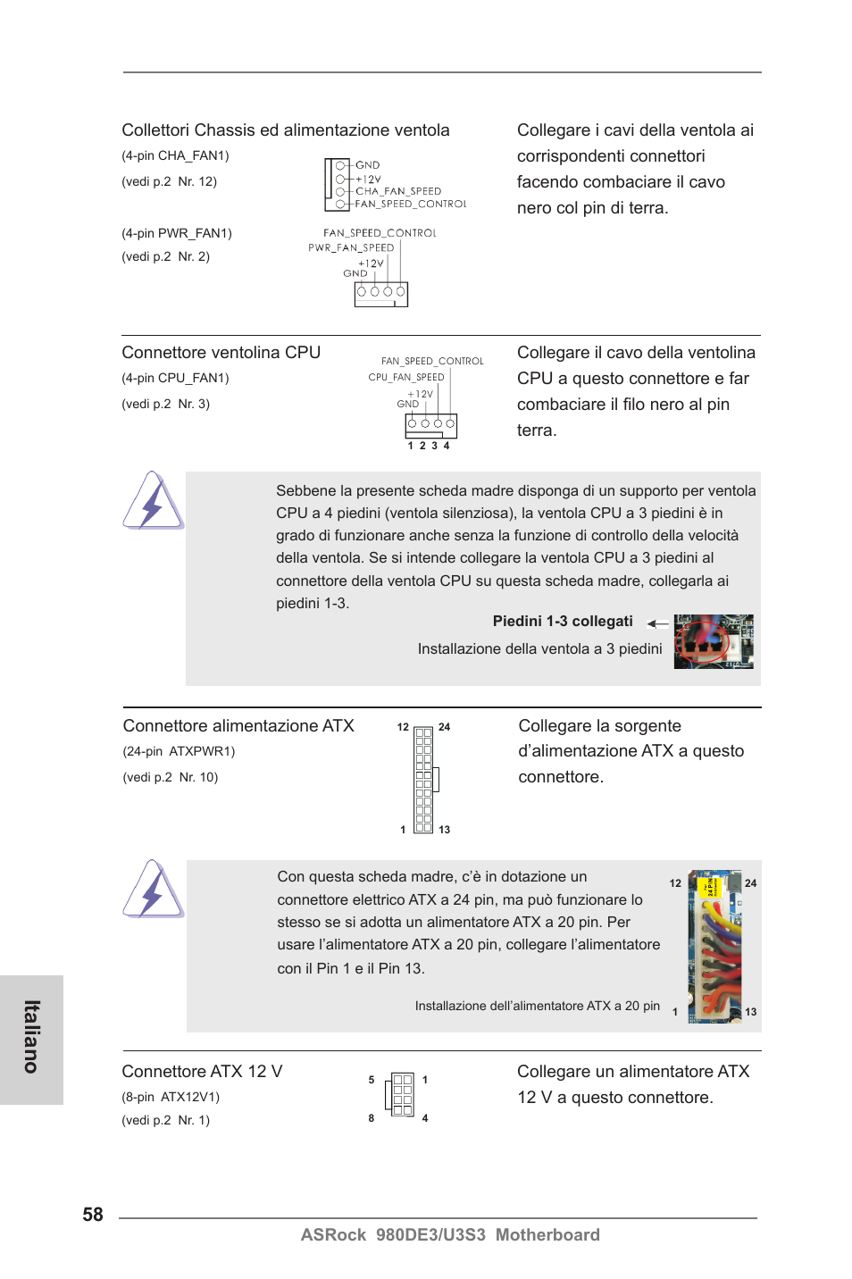 Italiano | ASRock 980DE3__U3S3 User Manual | Page 58 / 151