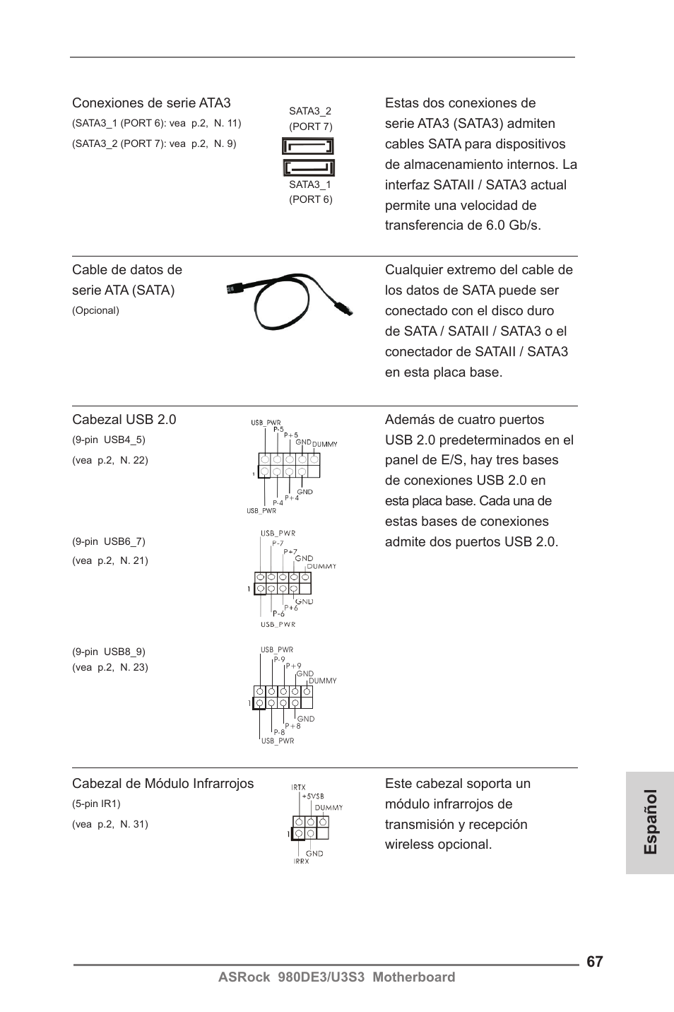 Español | ASRock 980DE3__U3S3 User Manual | Page 67 / 151