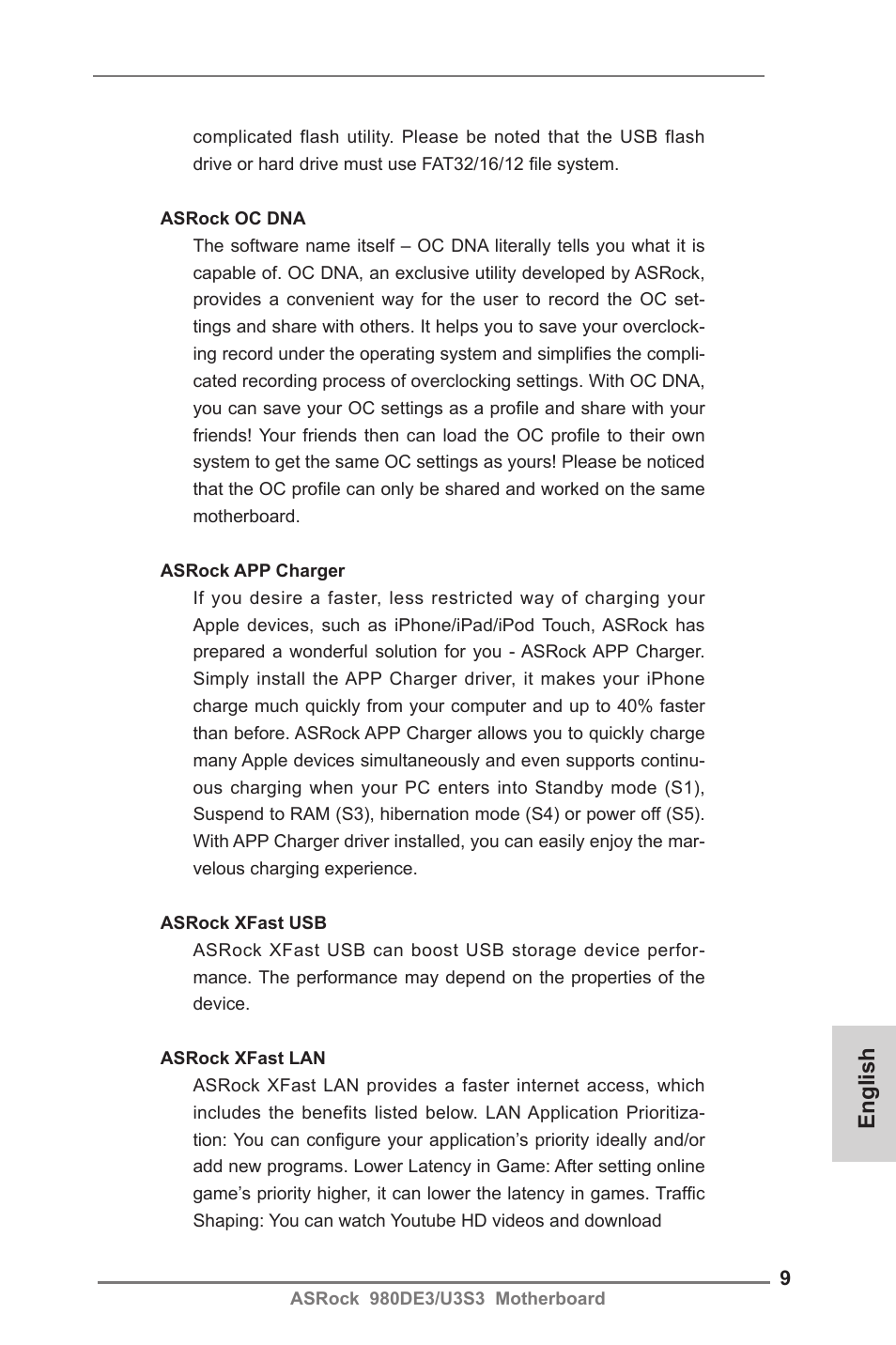 English | ASRock 980DE3__U3S3 User Manual | Page 9 / 151