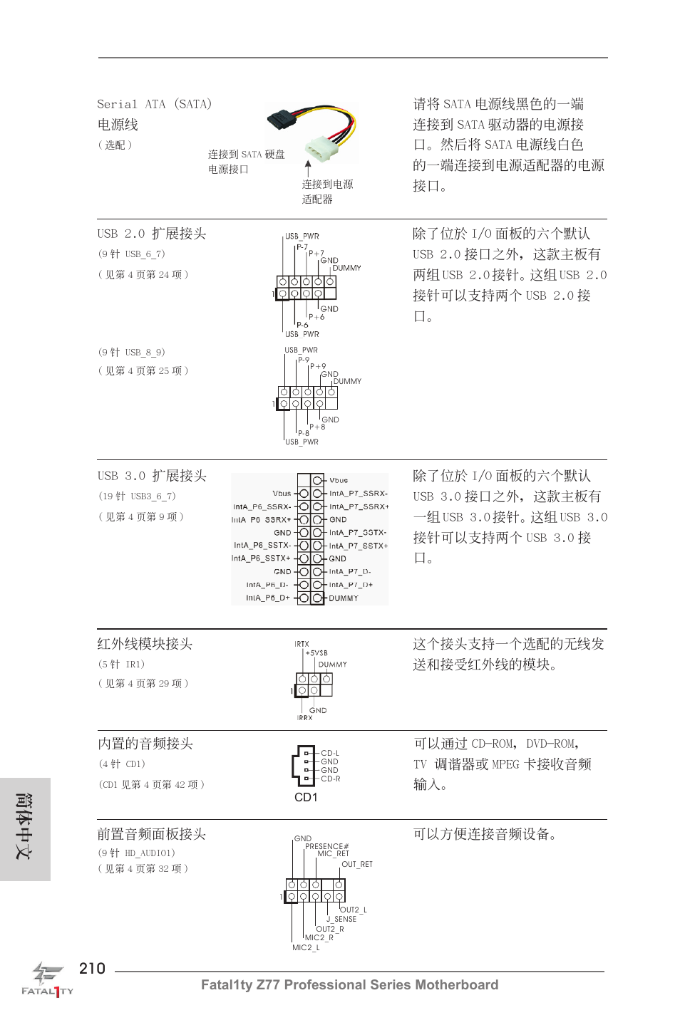 簡體中文 | ASRock Fatal1ty Z77 Professional User Manual | Page 210 / 243
