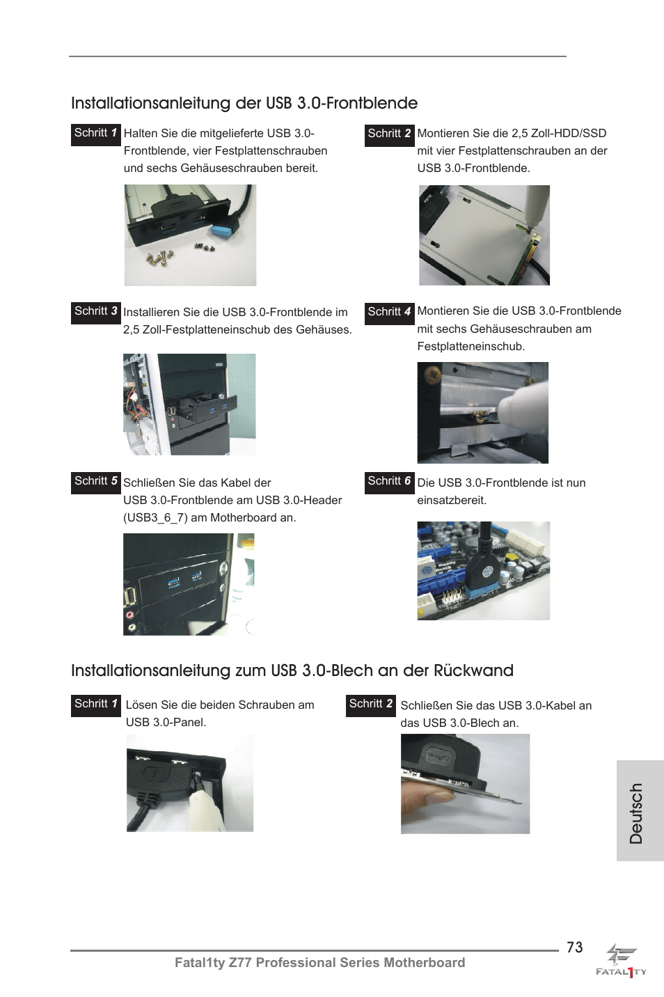 ASRock Fatal1ty Z77 Professional User Manual | Page 73 / 243