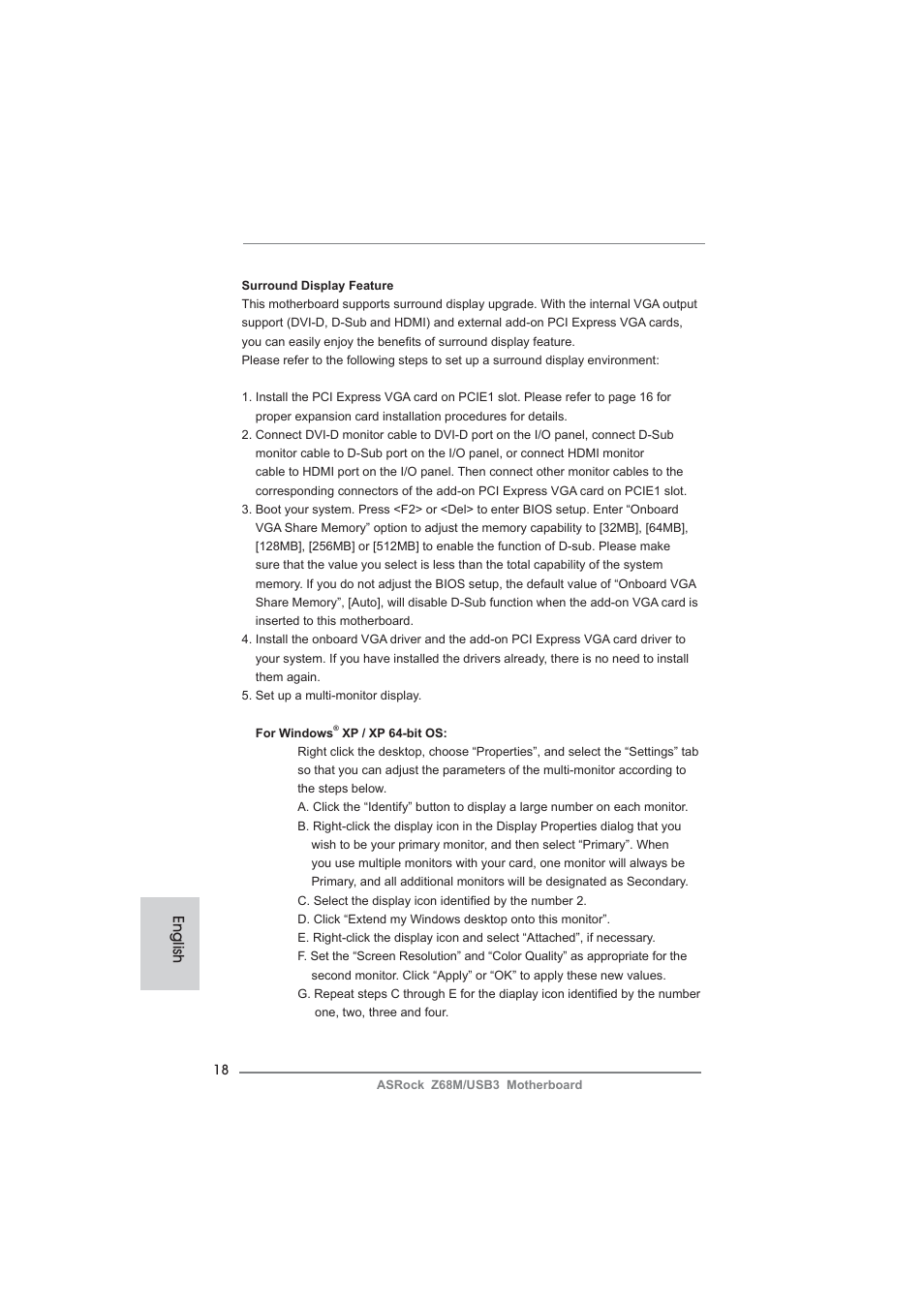English | ASRock Z68M__USB3 User Manual | Page 18 / 177