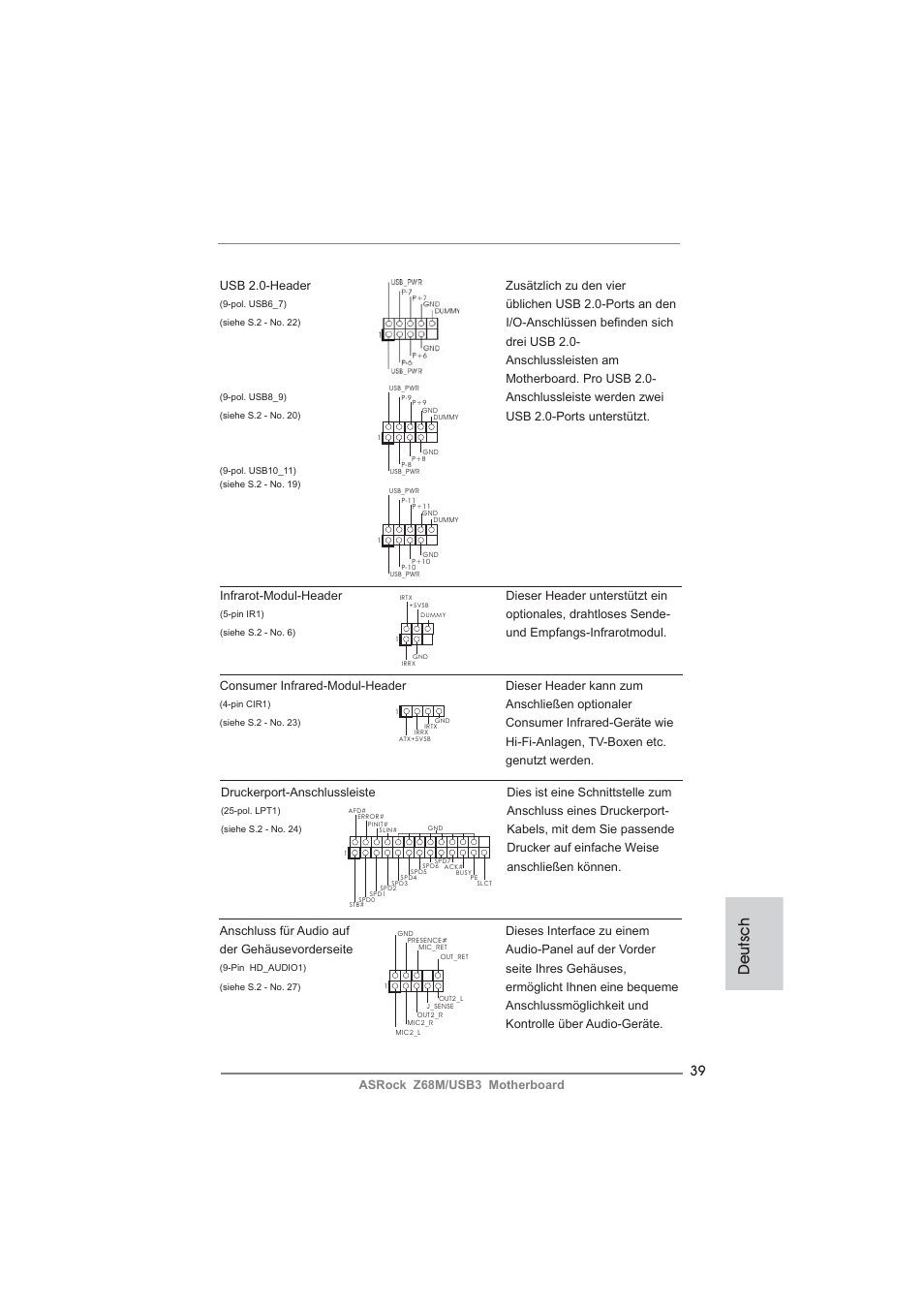 Deutsch | ASRock Z68M__USB3 User Manual | Page 39 / 177