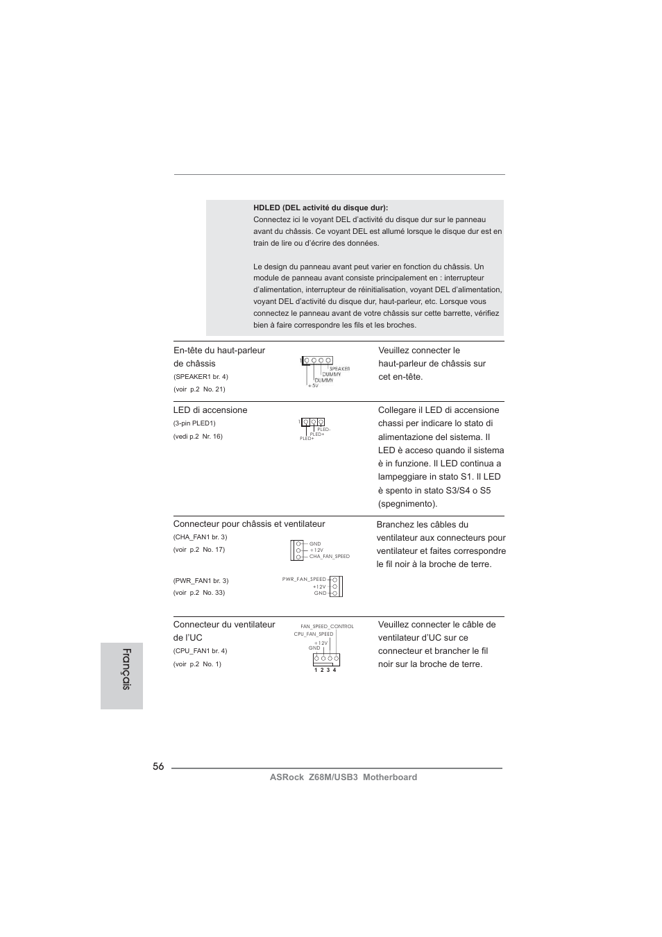 Français | ASRock Z68M__USB3 User Manual | Page 56 / 177
