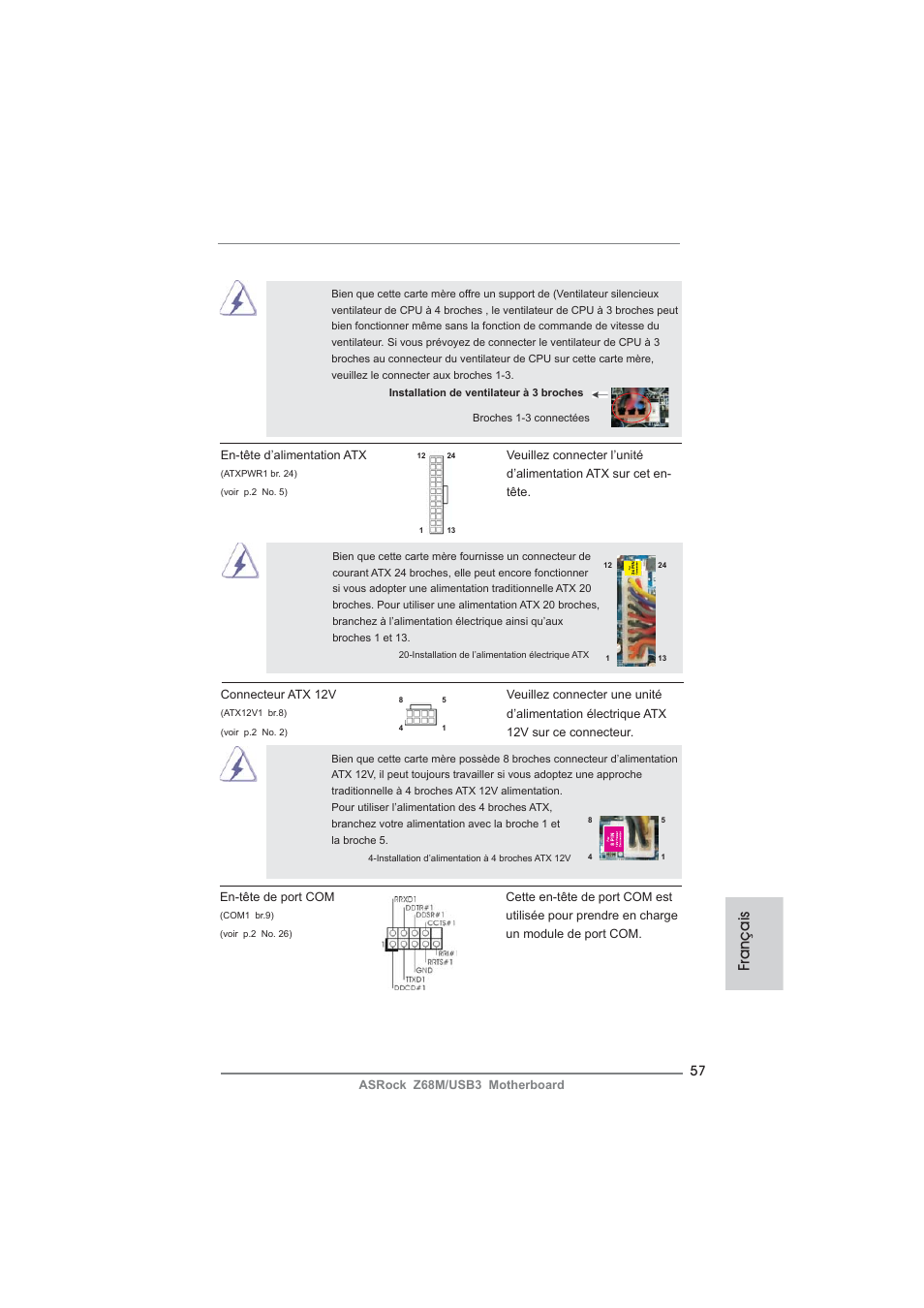 Français | ASRock Z68M__USB3 User Manual | Page 57 / 177