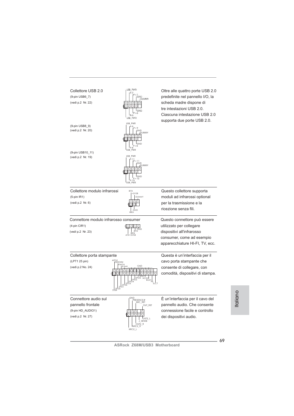 Italiano | ASRock Z68M__USB3 User Manual | Page 69 / 177