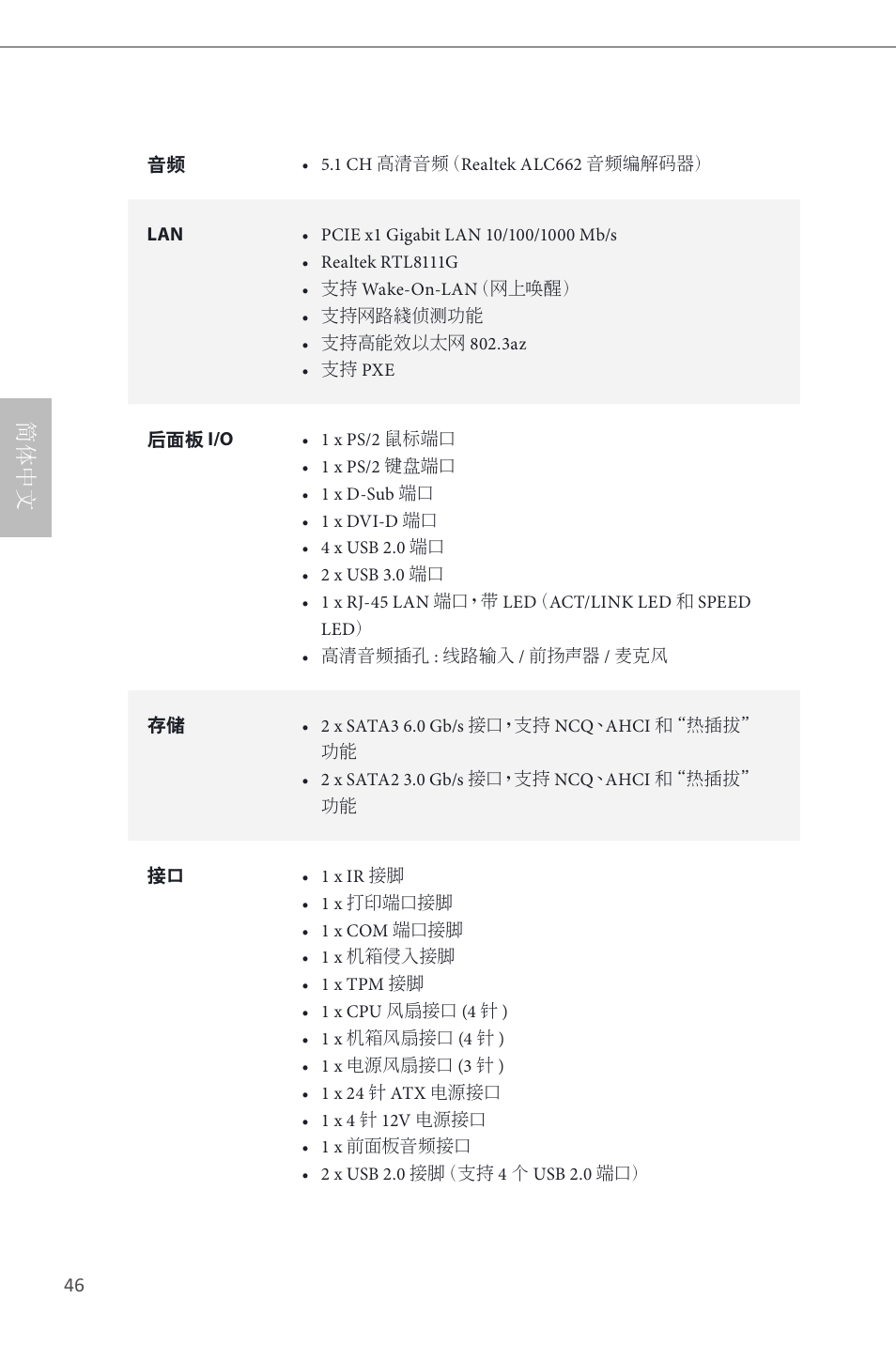 简体中文 | ASRock H81M-DGS User Manual | Page 48 / 57
