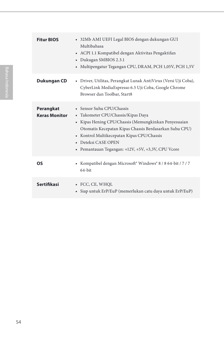 ASRock H81M-DGS User Manual | Page 56 / 57