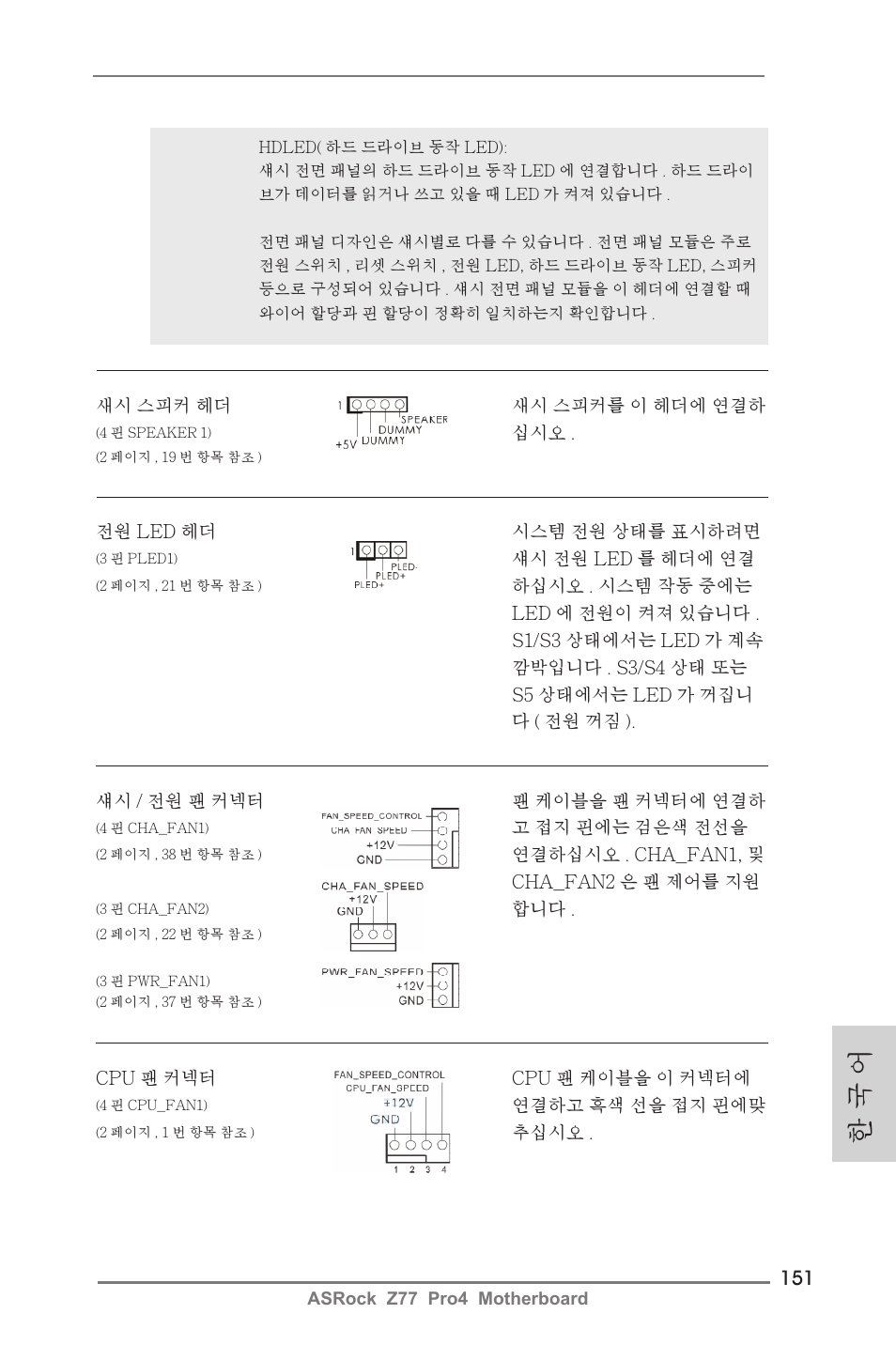 한 국 어 | ASRock Z77 Pro4 User Manual | Page 151 / 209