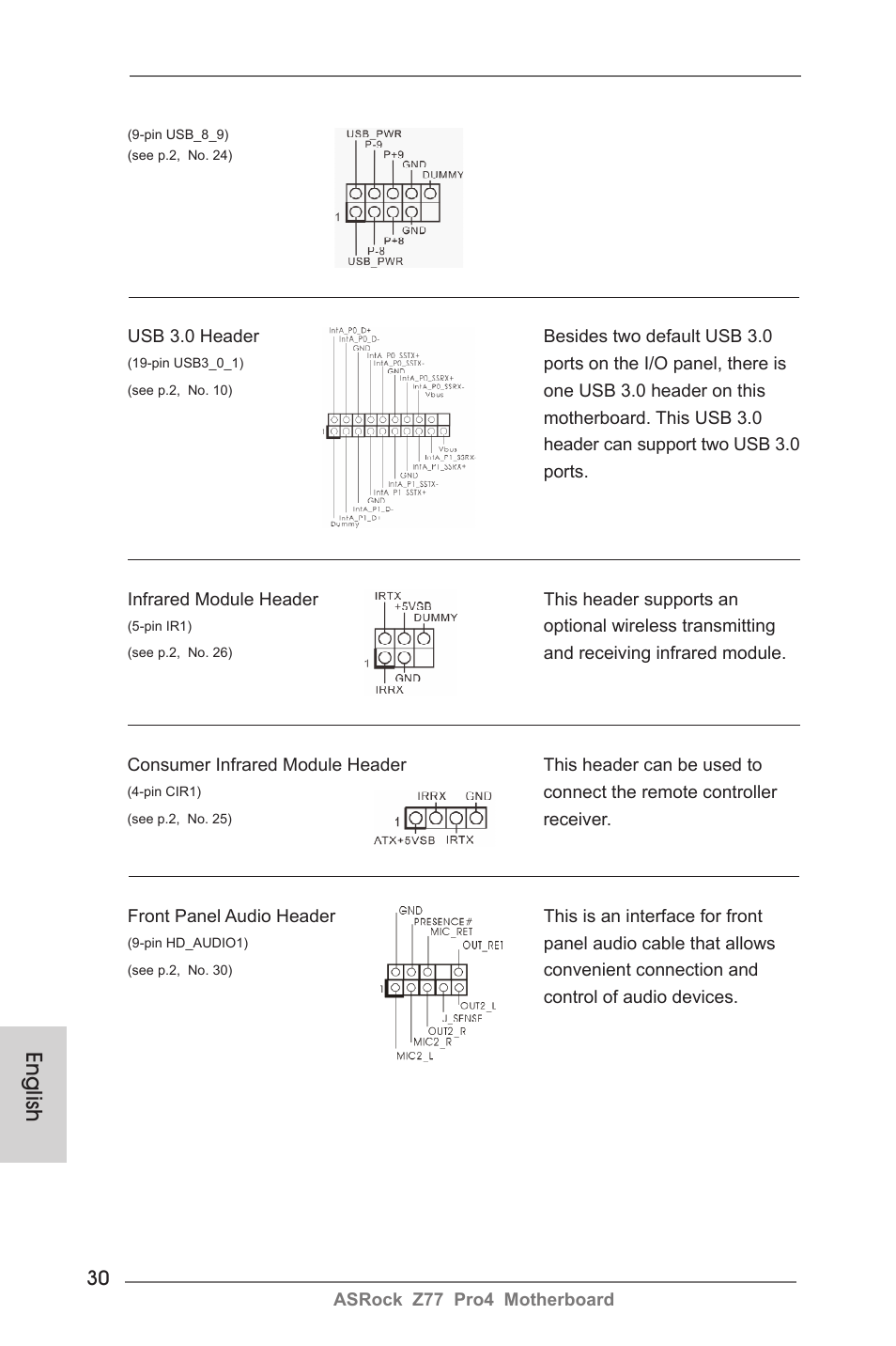 English | ASRock Z77 Pro4 User Manual | Page 30 / 209