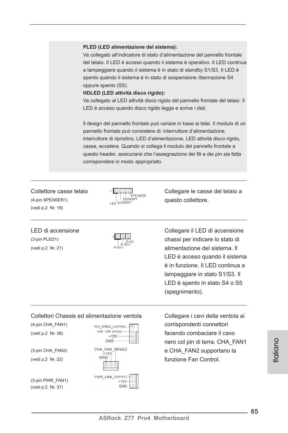 Italiano | ASRock Z77 Pro4 User Manual | Page 85 / 209