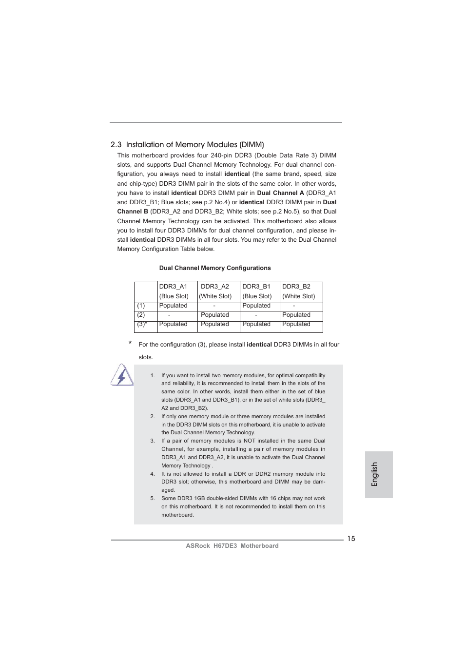 ASRock H67DE3 User Manual | Page 15 / 253