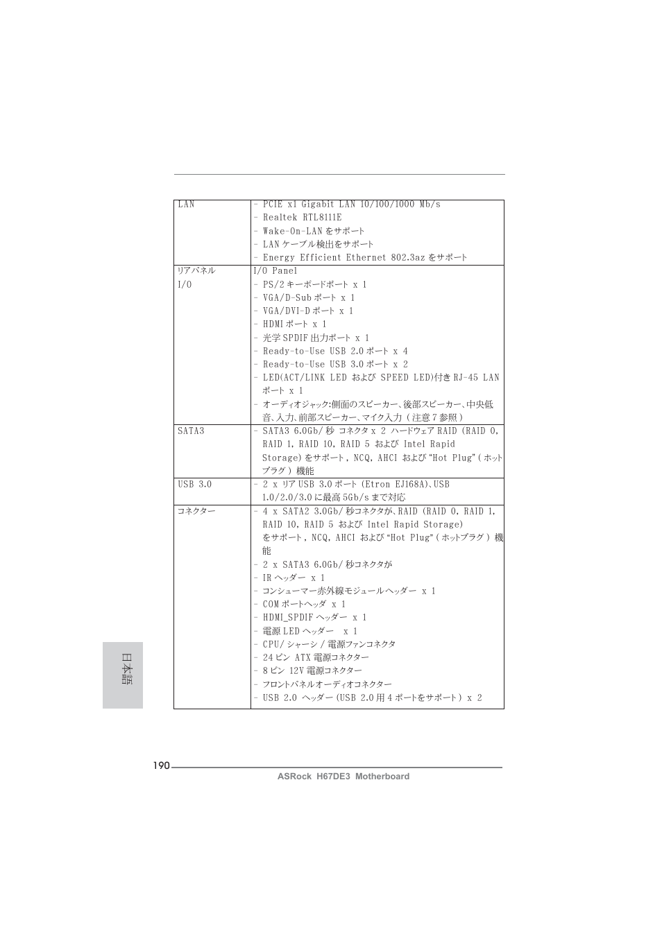 ASRock H67DE3 User Manual | Page 190 / 253