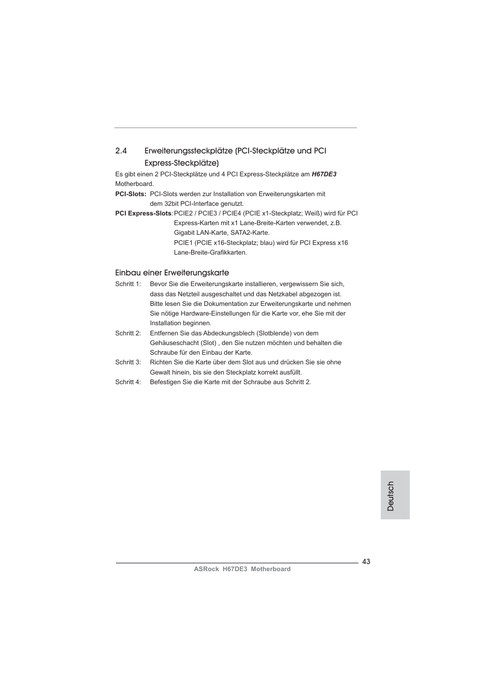 ASRock H67DE3 User Manual | Page 43 / 253