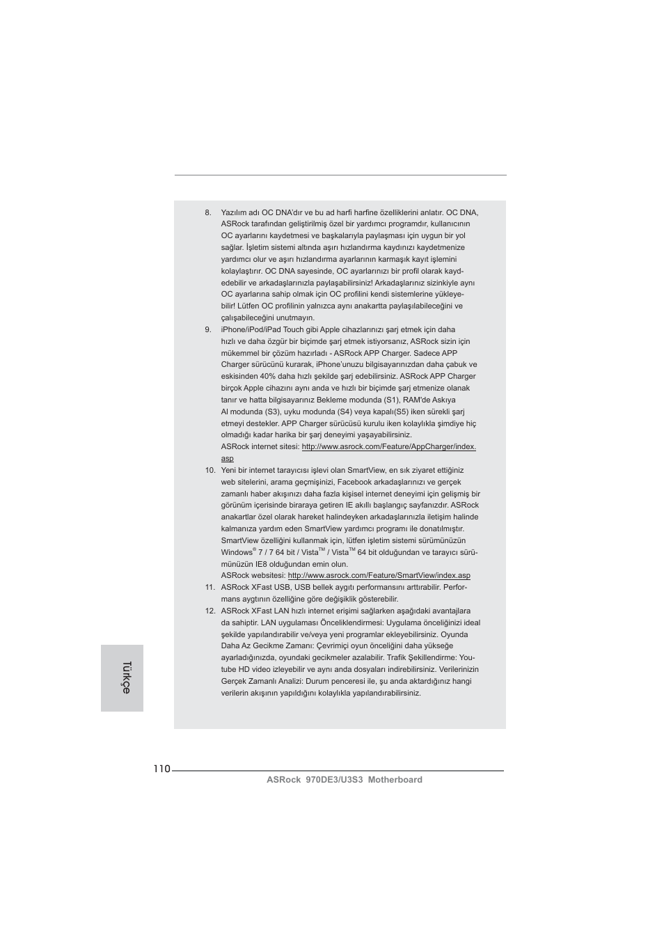 Türkçe | ASRock 970DE3__U3S3 User Manual | Page 110 / 179