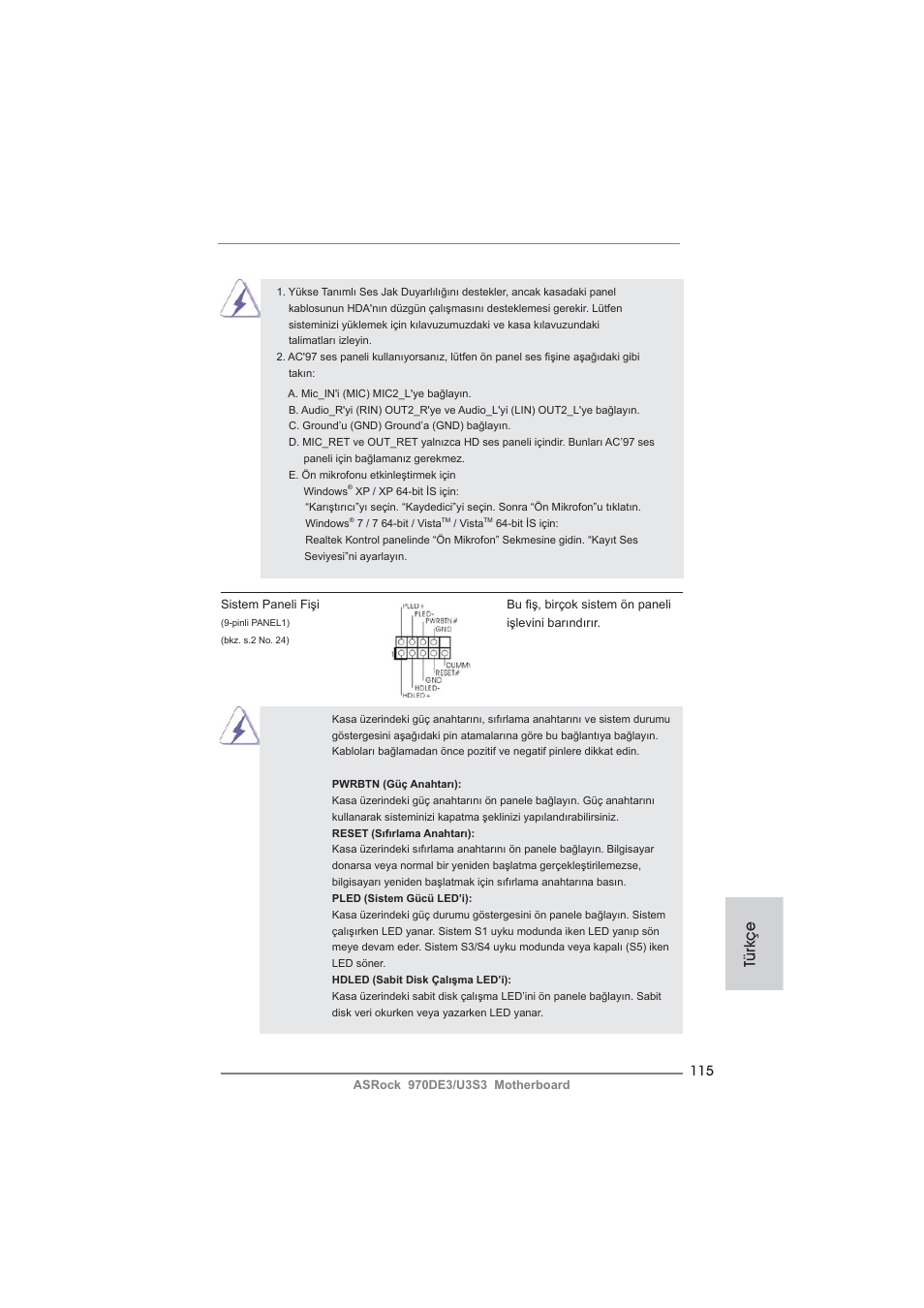 Türkçe | ASRock 970DE3__U3S3 User Manual | Page 115 / 179