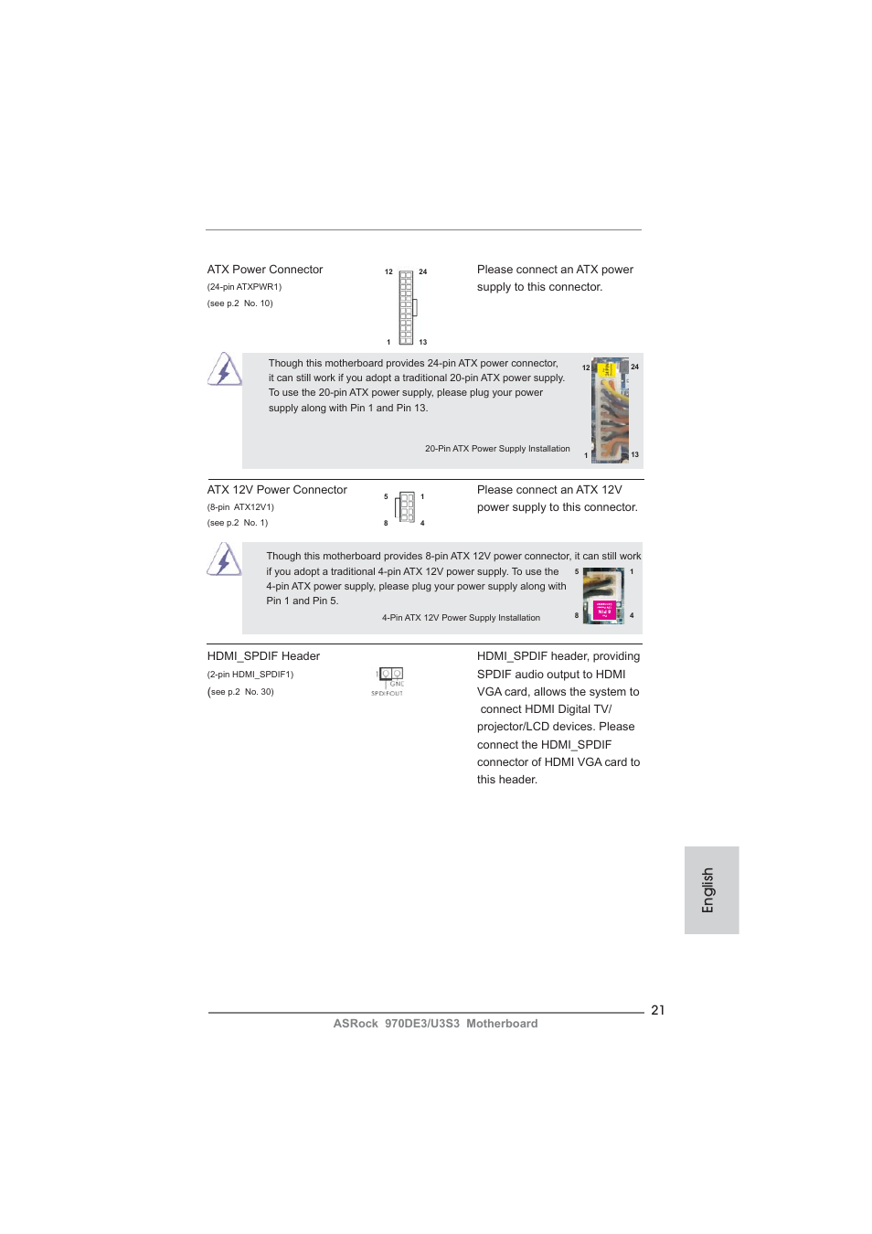 English | ASRock 970DE3__U3S3 User Manual | Page 21 / 179