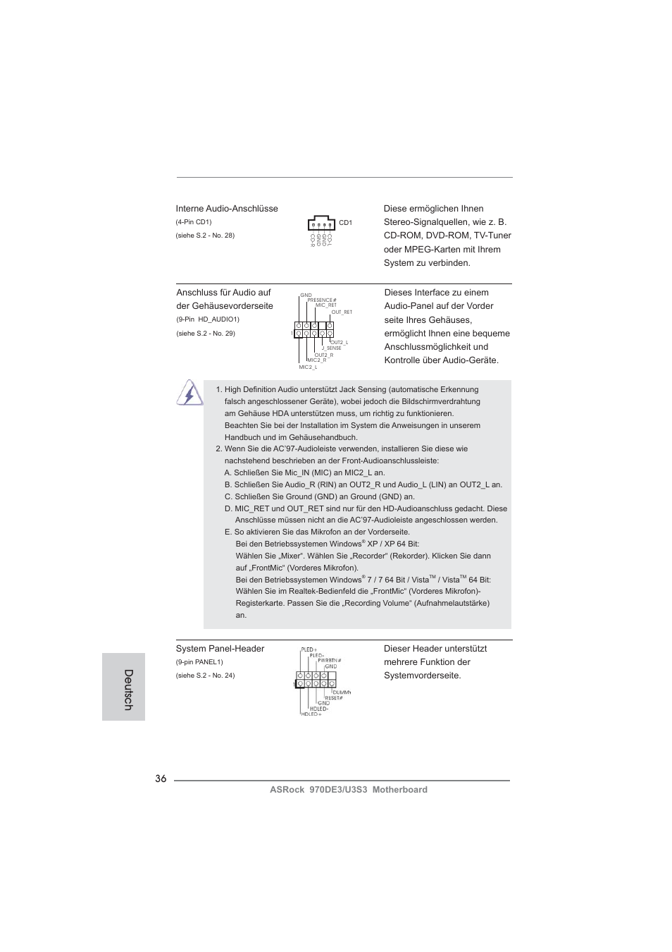 Deutsch | ASRock 970DE3__U3S3 User Manual | Page 36 / 179