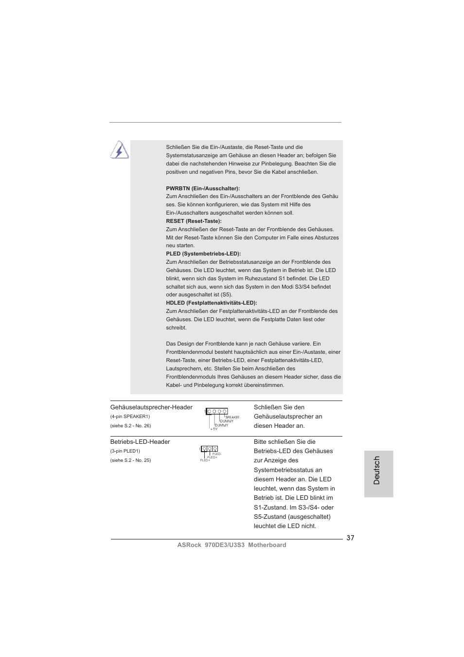 Deutsch | ASRock 970DE3__U3S3 User Manual | Page 37 / 179
