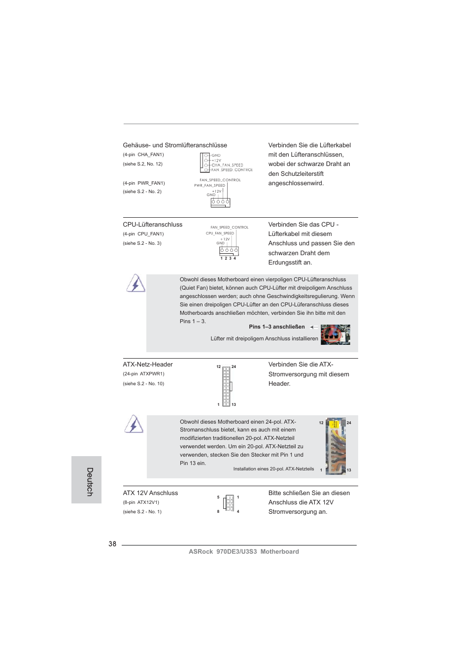 Deutsch | ASRock 970DE3__U3S3 User Manual | Page 38 / 179