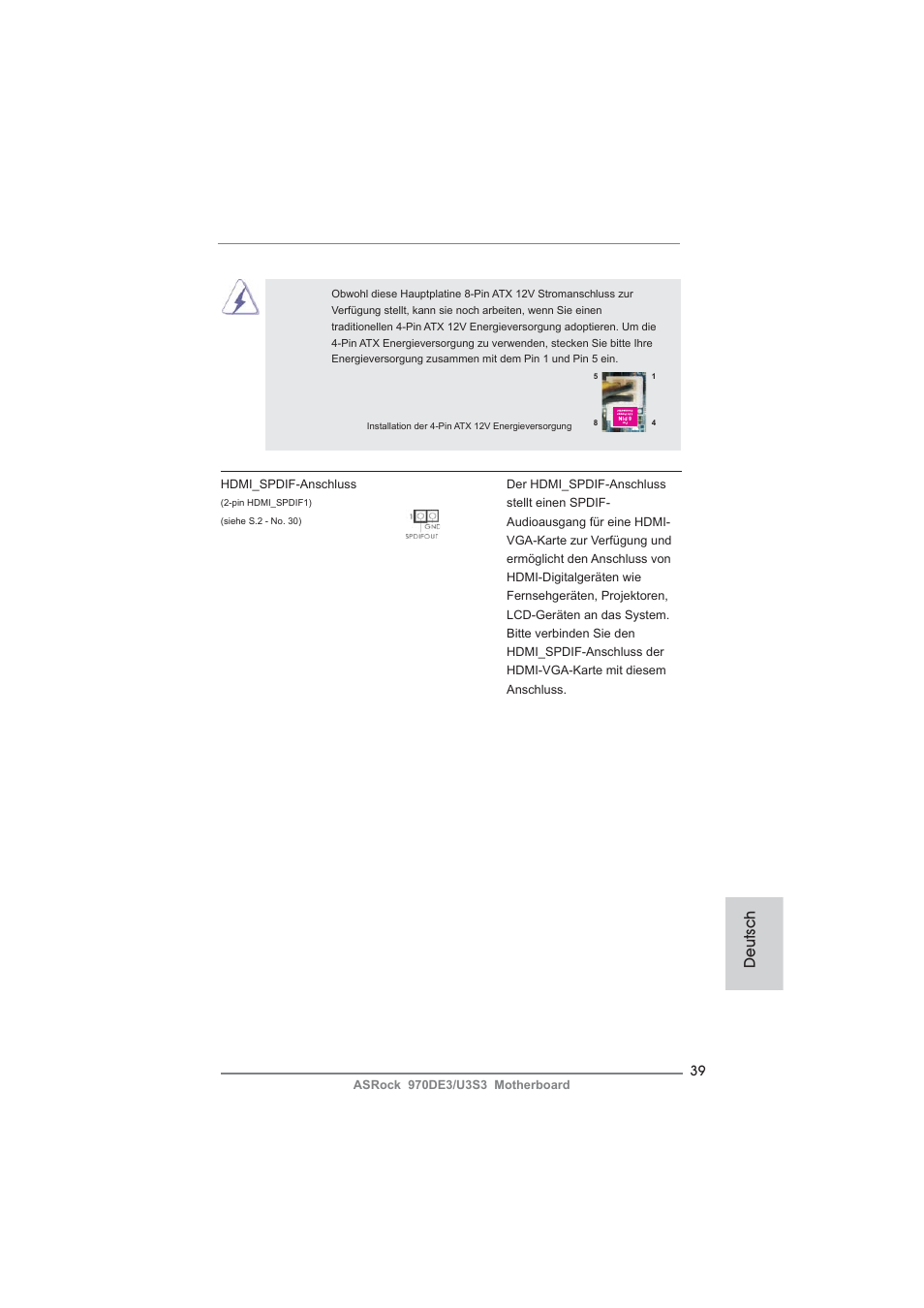 Deutsch | ASRock 970DE3__U3S3 User Manual | Page 39 / 179