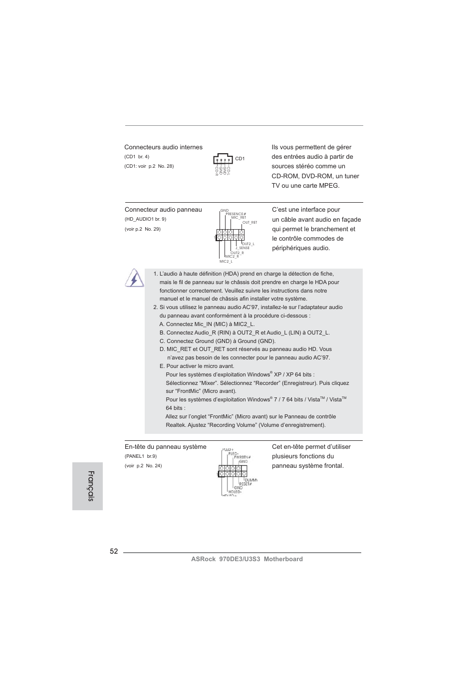 Français | ASRock 970DE3__U3S3 User Manual | Page 52 / 179