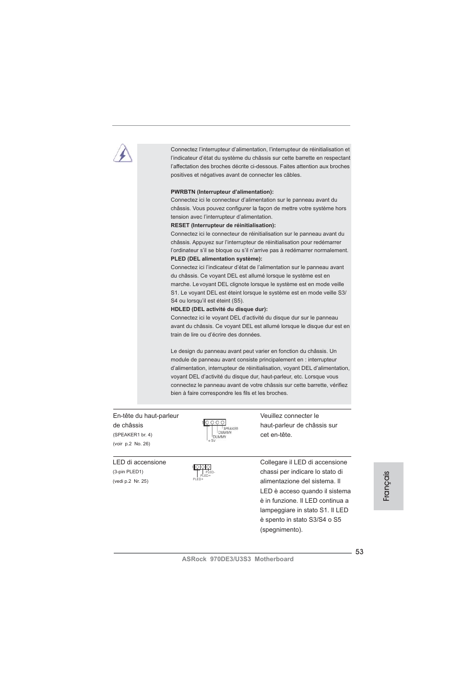 Français | ASRock 970DE3__U3S3 User Manual | Page 53 / 179