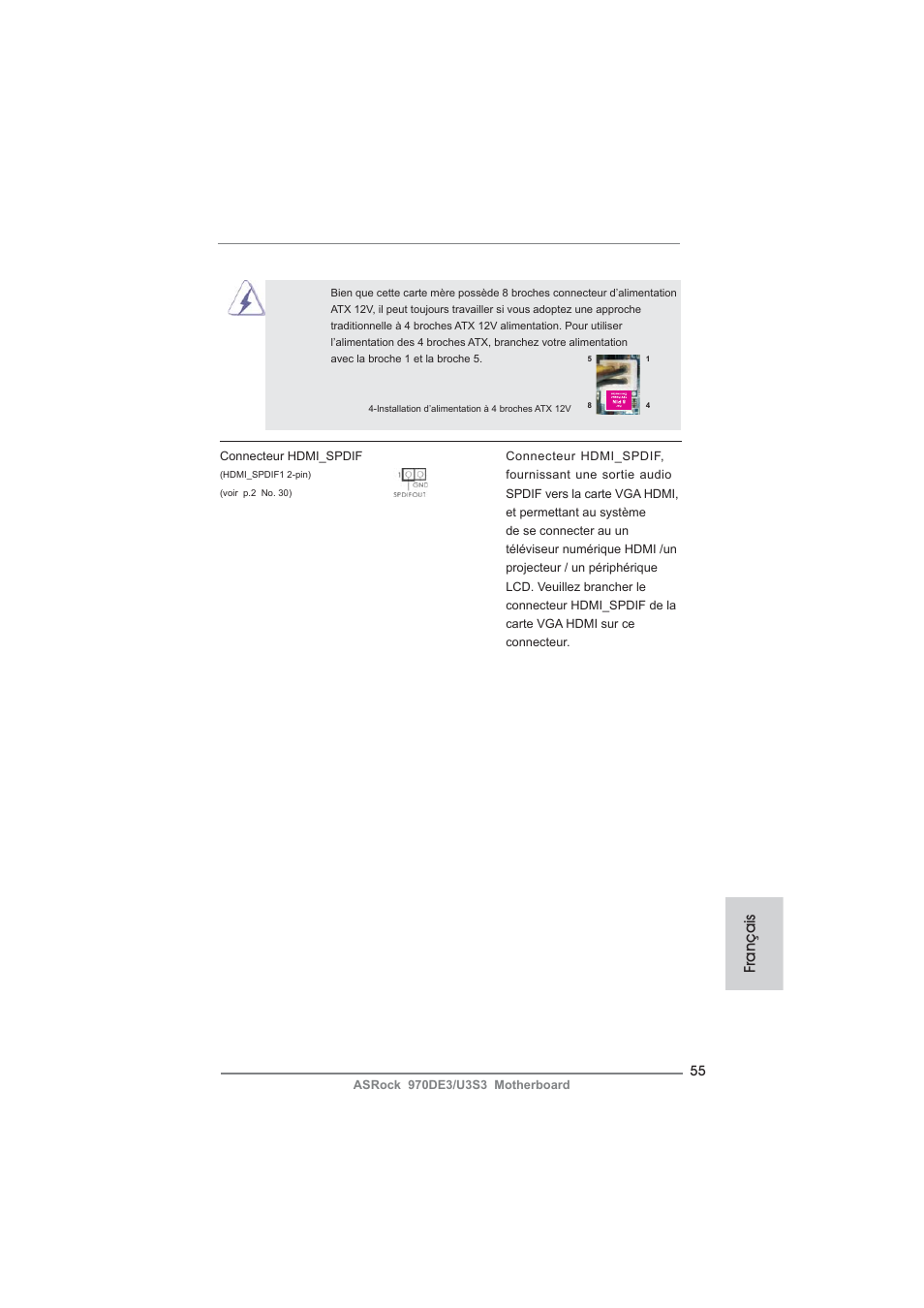 Français | ASRock 970DE3__U3S3 User Manual | Page 55 / 179