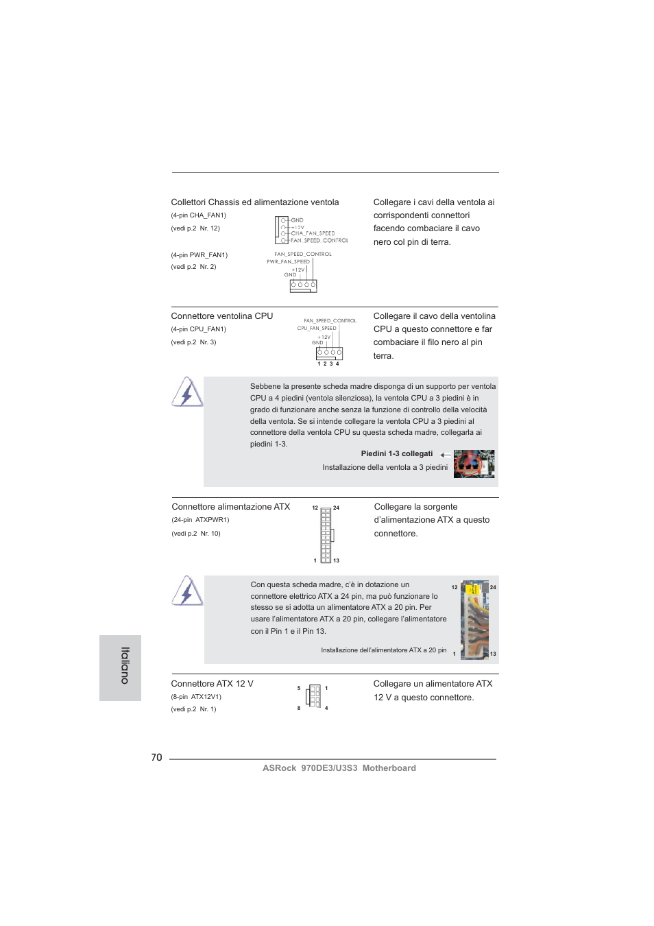 Italiano | ASRock 970DE3__U3S3 User Manual | Page 70 / 179