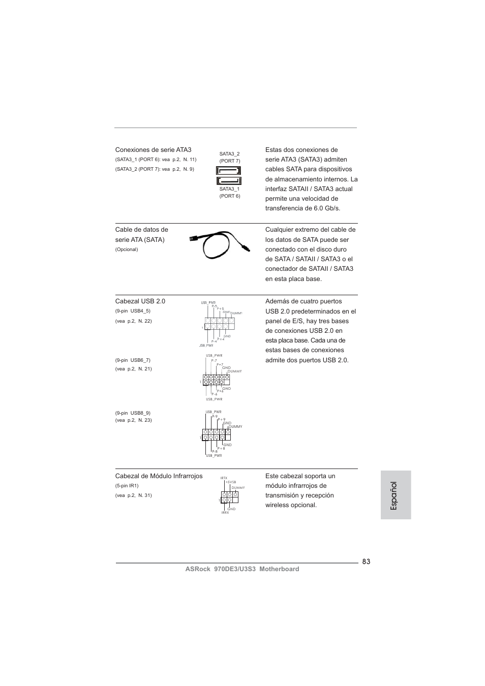 Español | ASRock 970DE3__U3S3 User Manual | Page 83 / 179