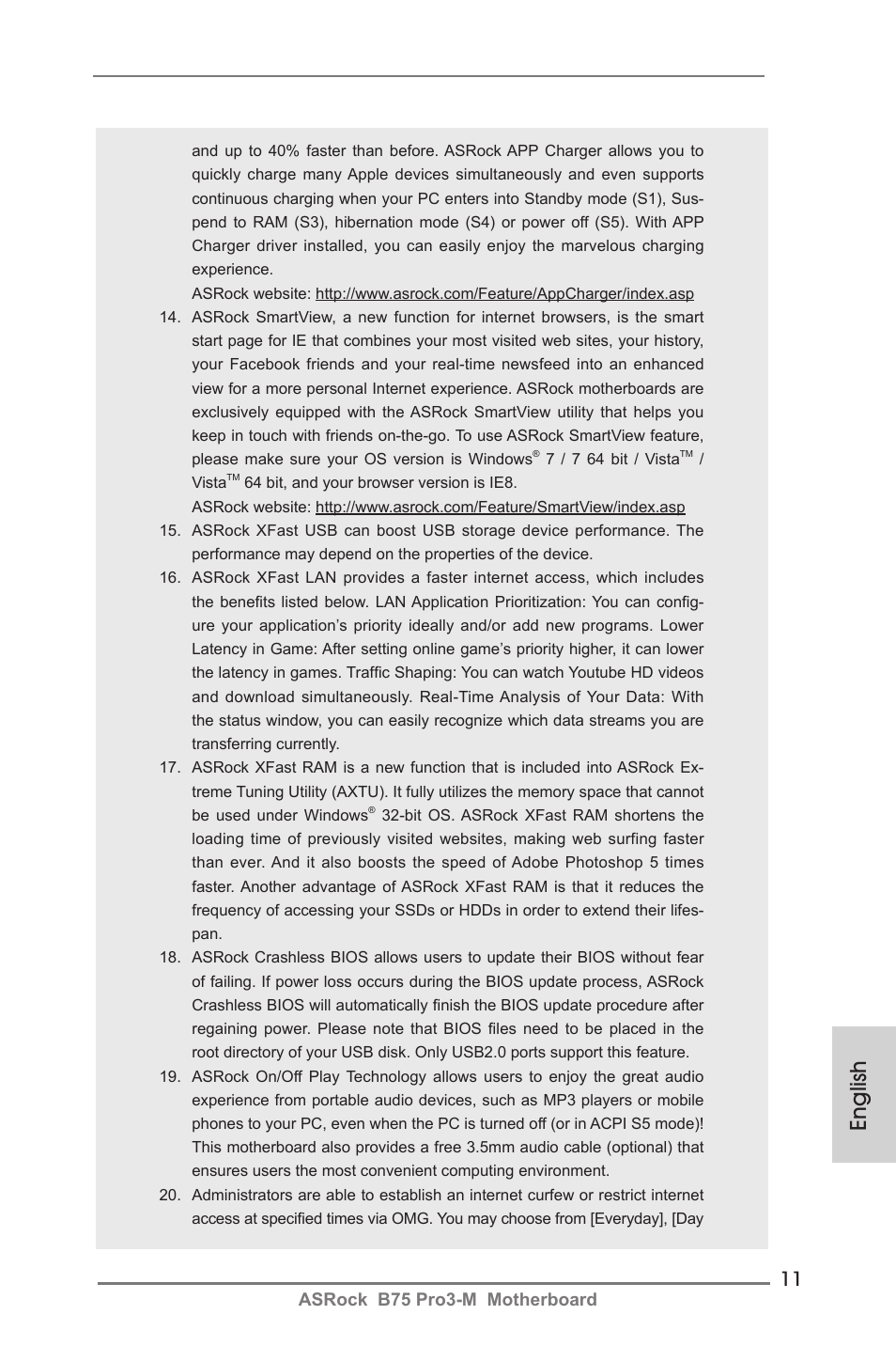 English | ASRock B75 Pro3-M User Manual | Page 11 / 221