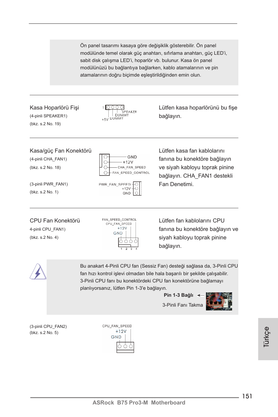 Türkçe | ASRock B75 Pro3-M User Manual | Page 151 / 221