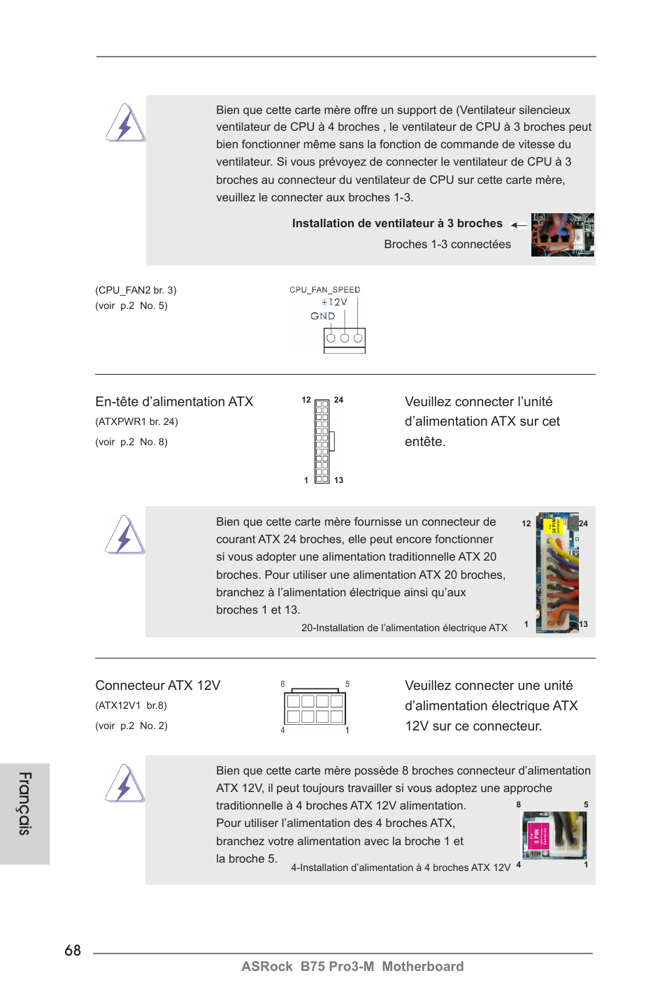 Français | ASRock B75 Pro3-M User Manual | Page 68 / 221