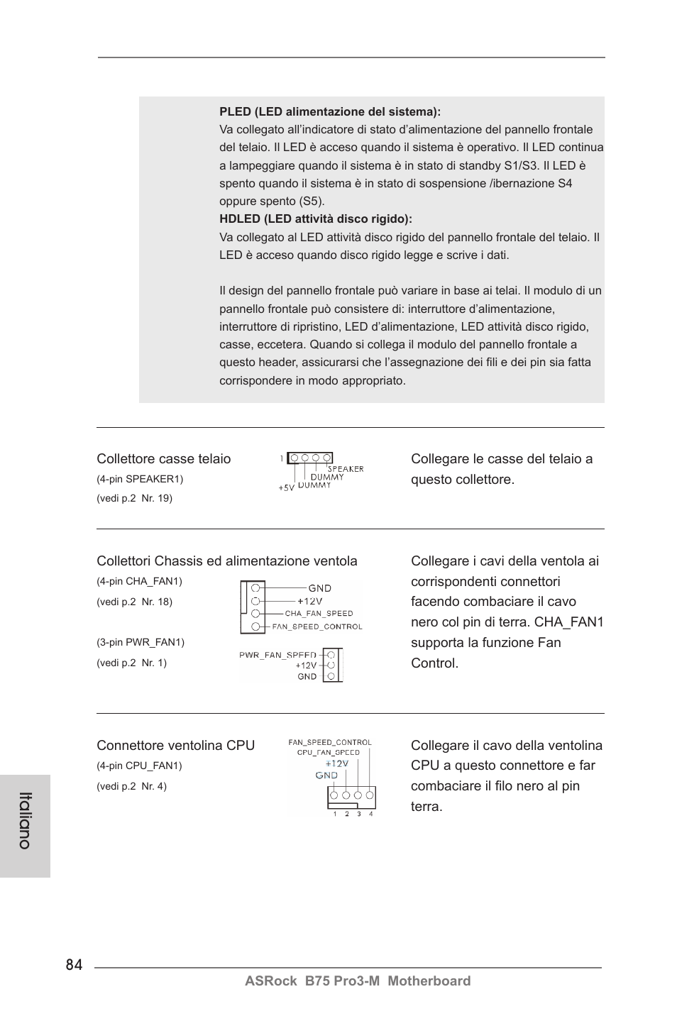 Italiano | ASRock B75 Pro3-M User Manual | Page 84 / 221