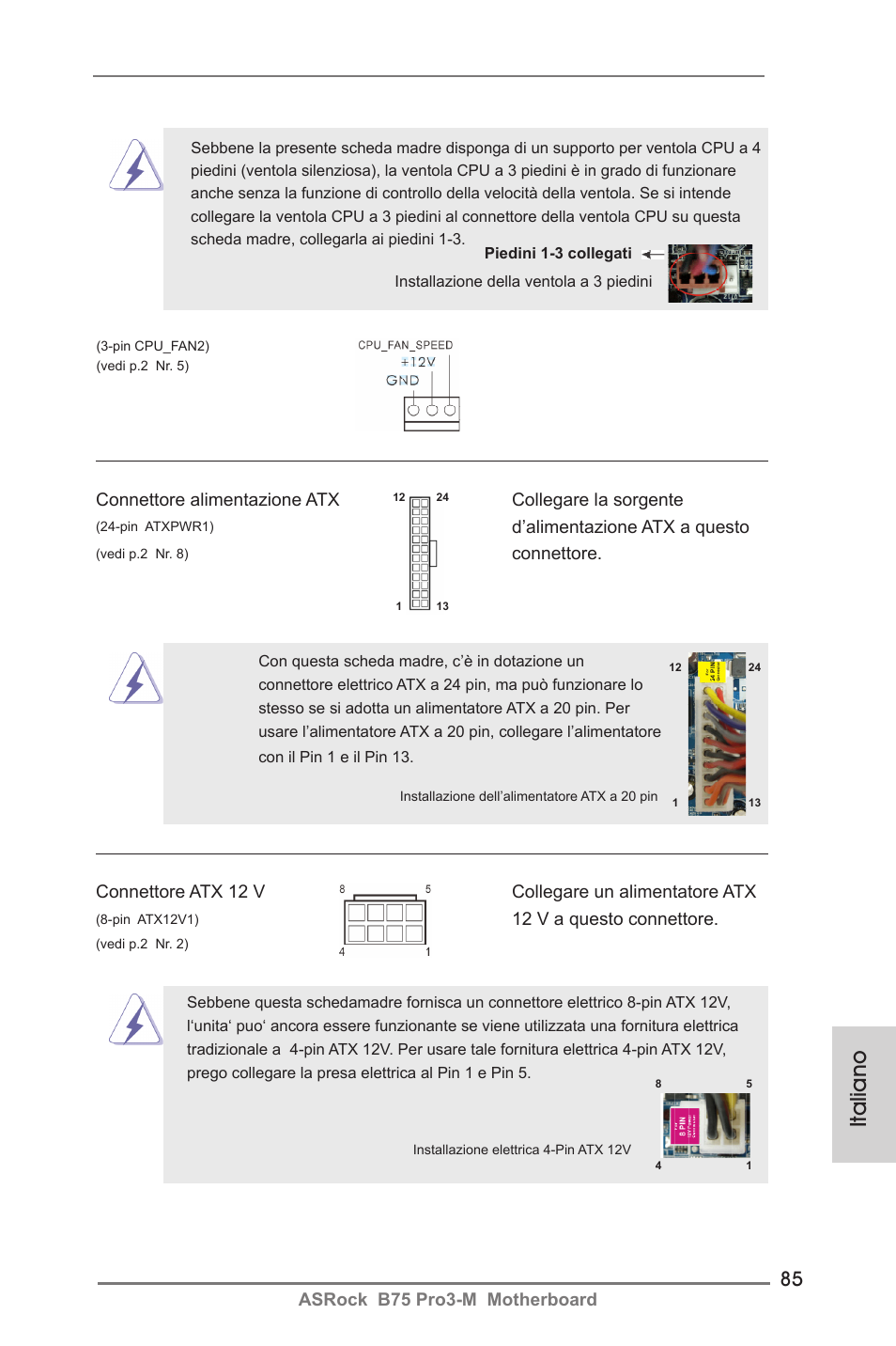 Italiano | ASRock B75 Pro3-M User Manual | Page 85 / 221