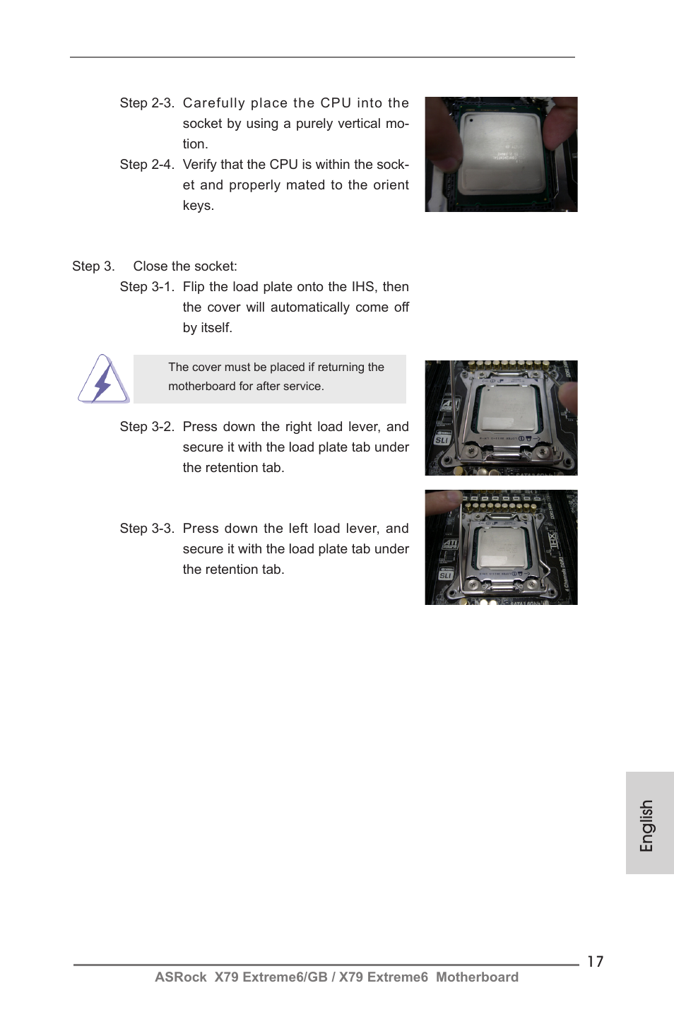 English | ASRock X79 Extreme6__GB User Manual | Page 17 / 249