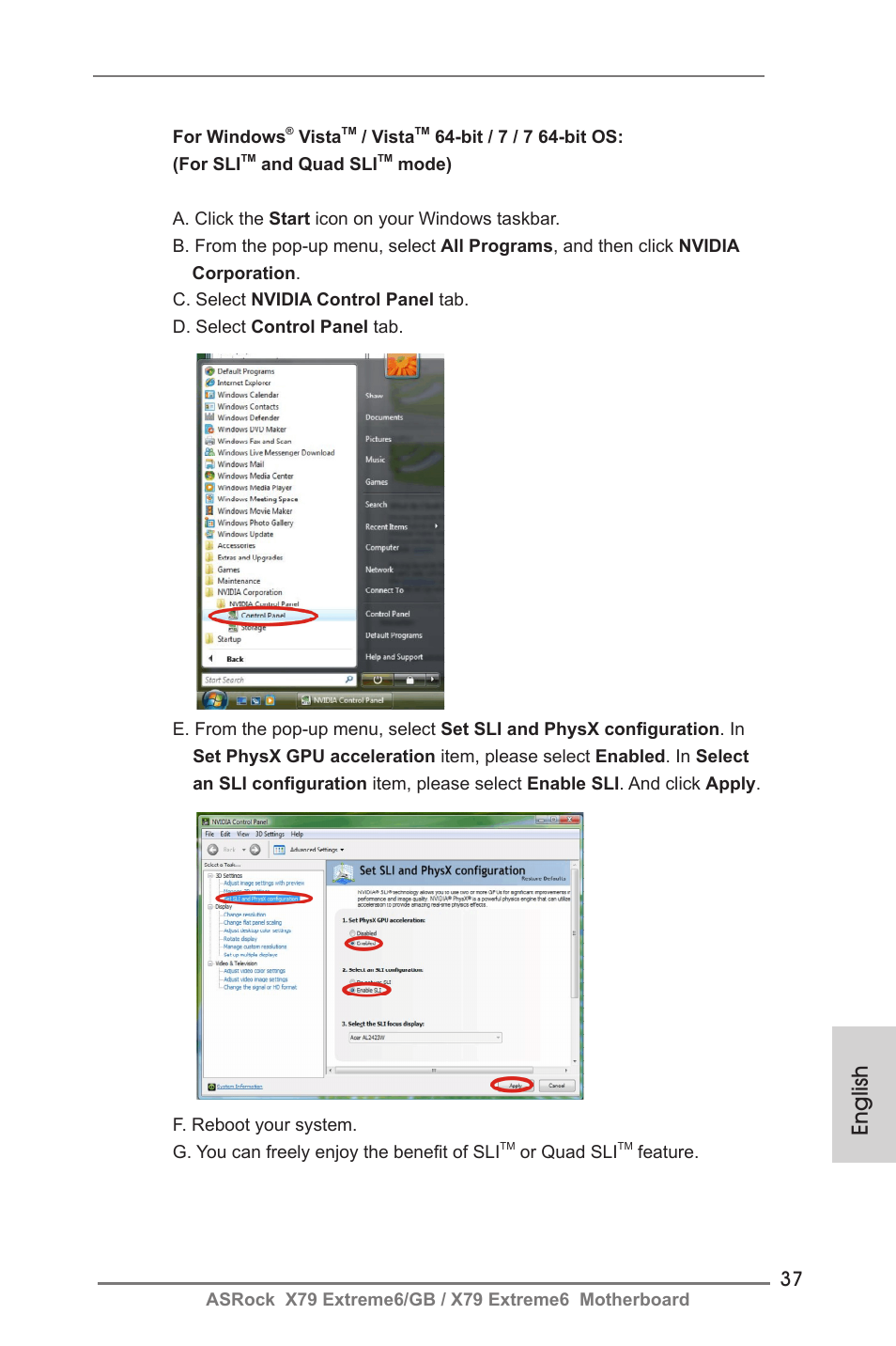 English | ASRock X79 Extreme6__GB User Manual | Page 37 / 249