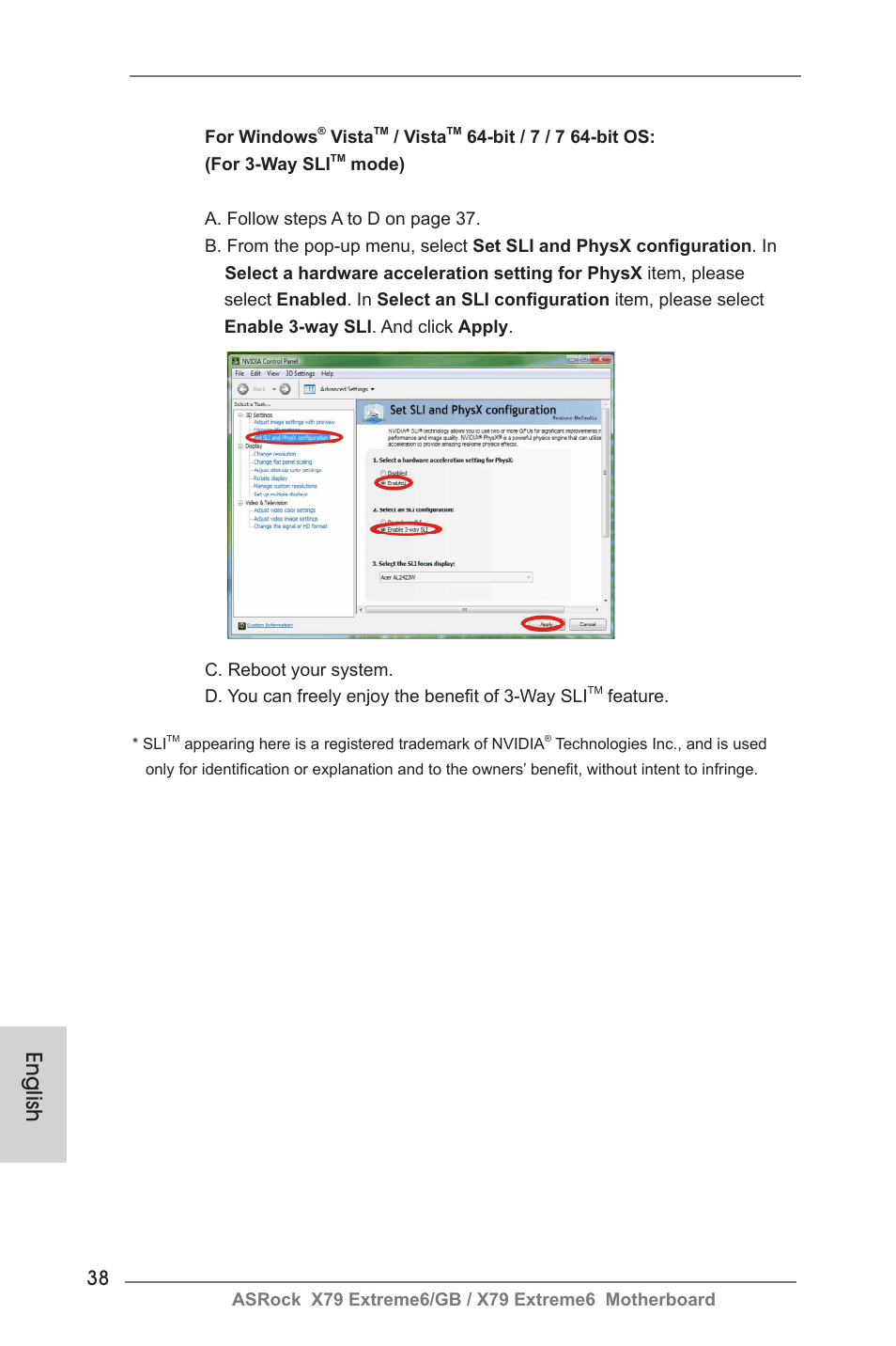 English | ASRock X79 Extreme6__GB User Manual | Page 38 / 249