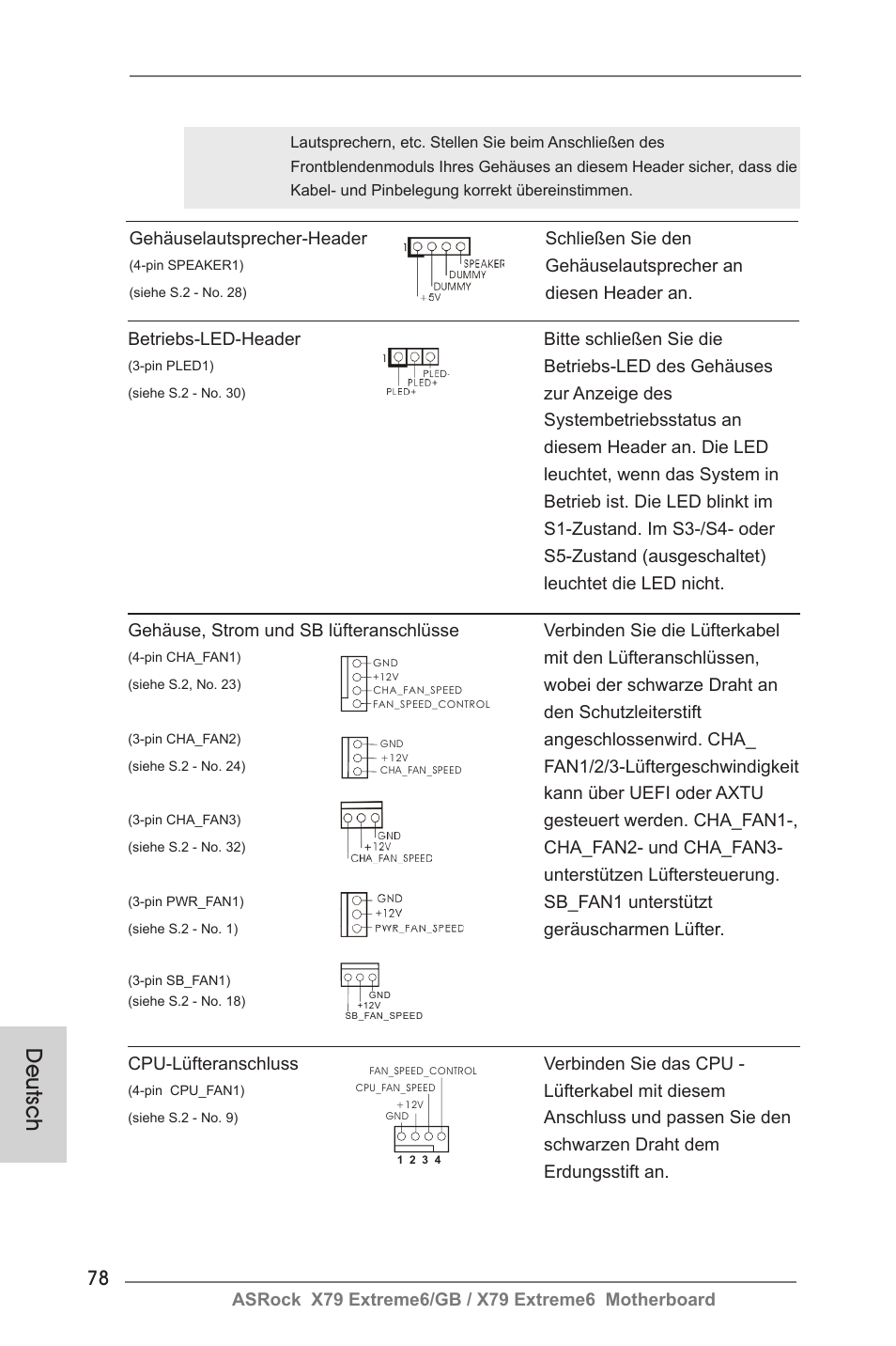 Deutsch | ASRock X79 Extreme6__GB User Manual | Page 78 / 249