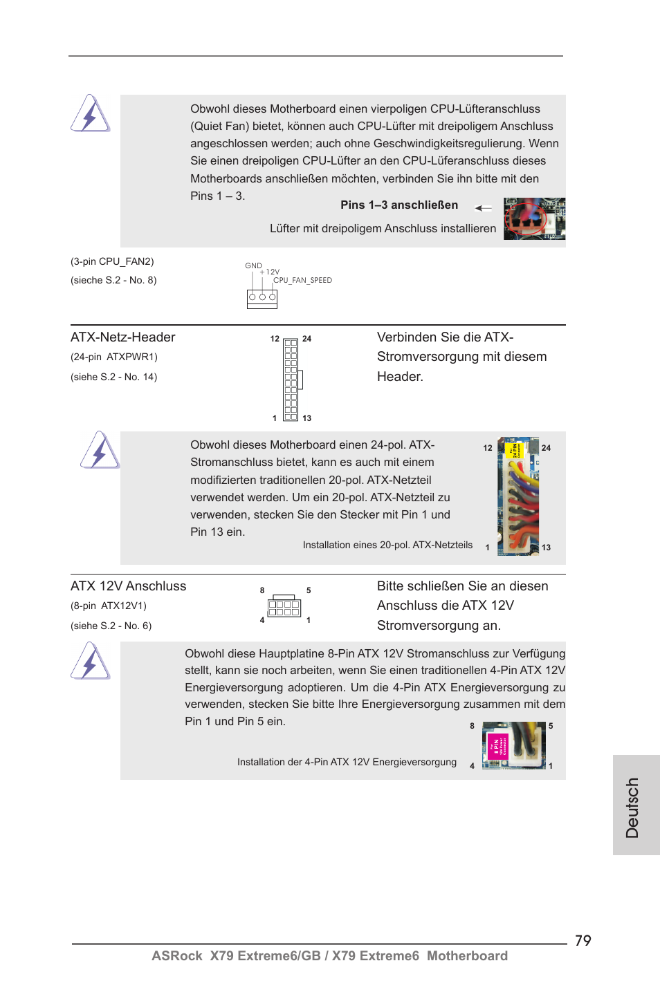 Deutsch | ASRock X79 Extreme6__GB User Manual | Page 79 / 249